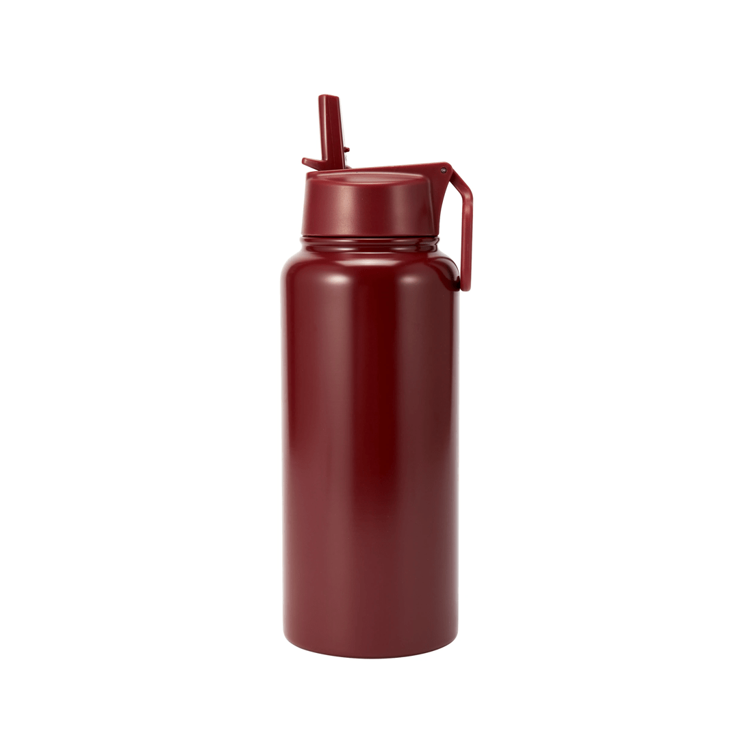 1 960ml Burgundy Double Wall Insulated Cylinder Drink Bottle, 1 of 6