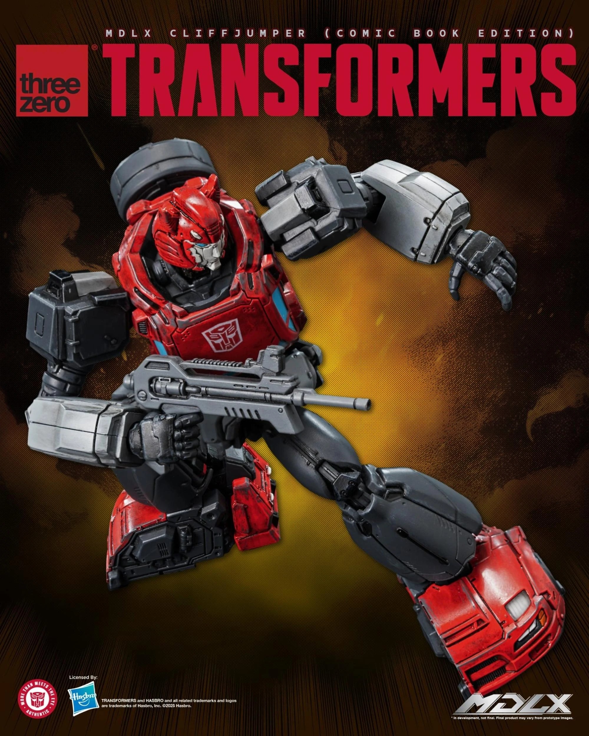 7 Threezero Transformers Cliffjumper - Comic Book Edition -  MDLX Collectable Action Figure, 7 of 9