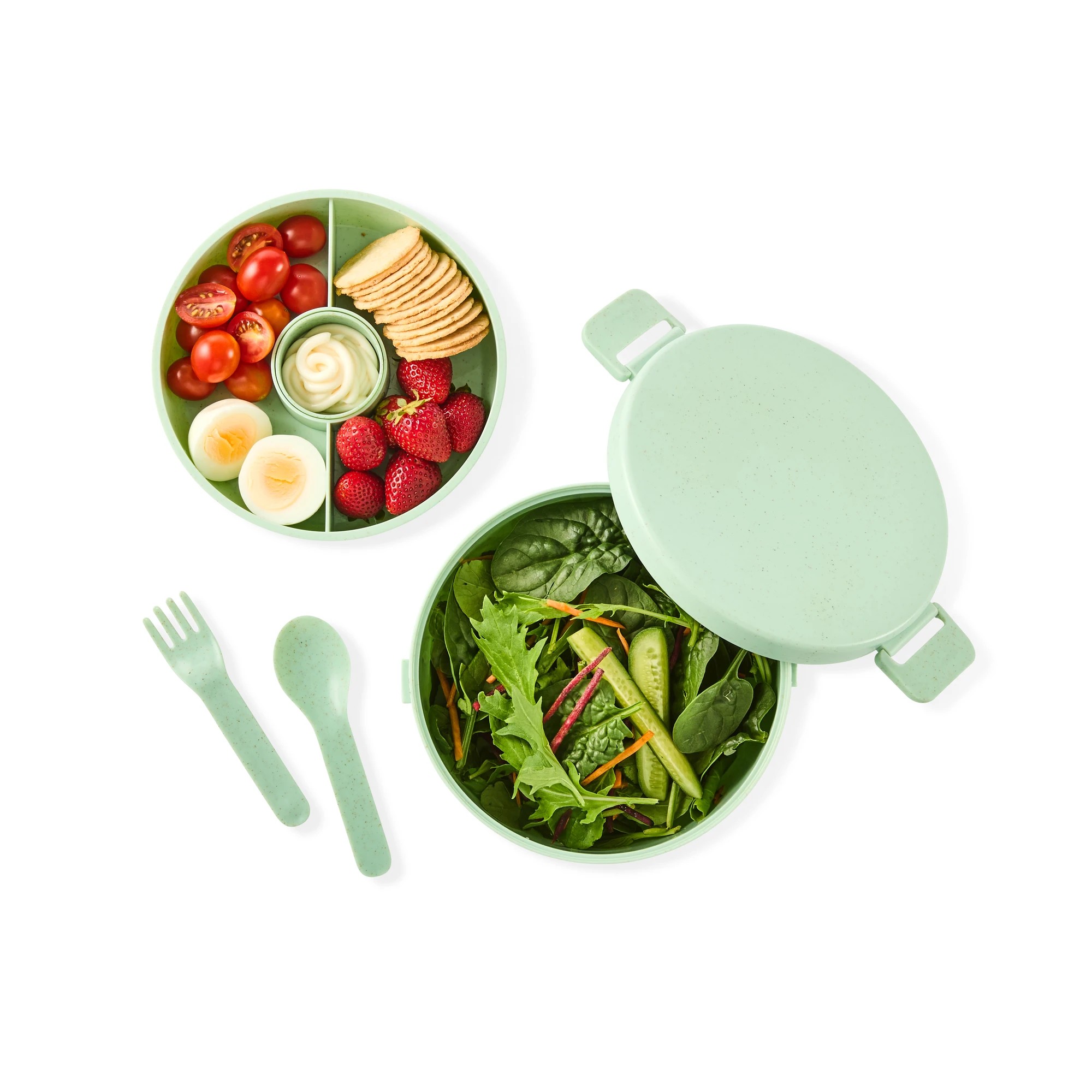 2 Green Wheat Straw Salad Bowl, 2 of 10