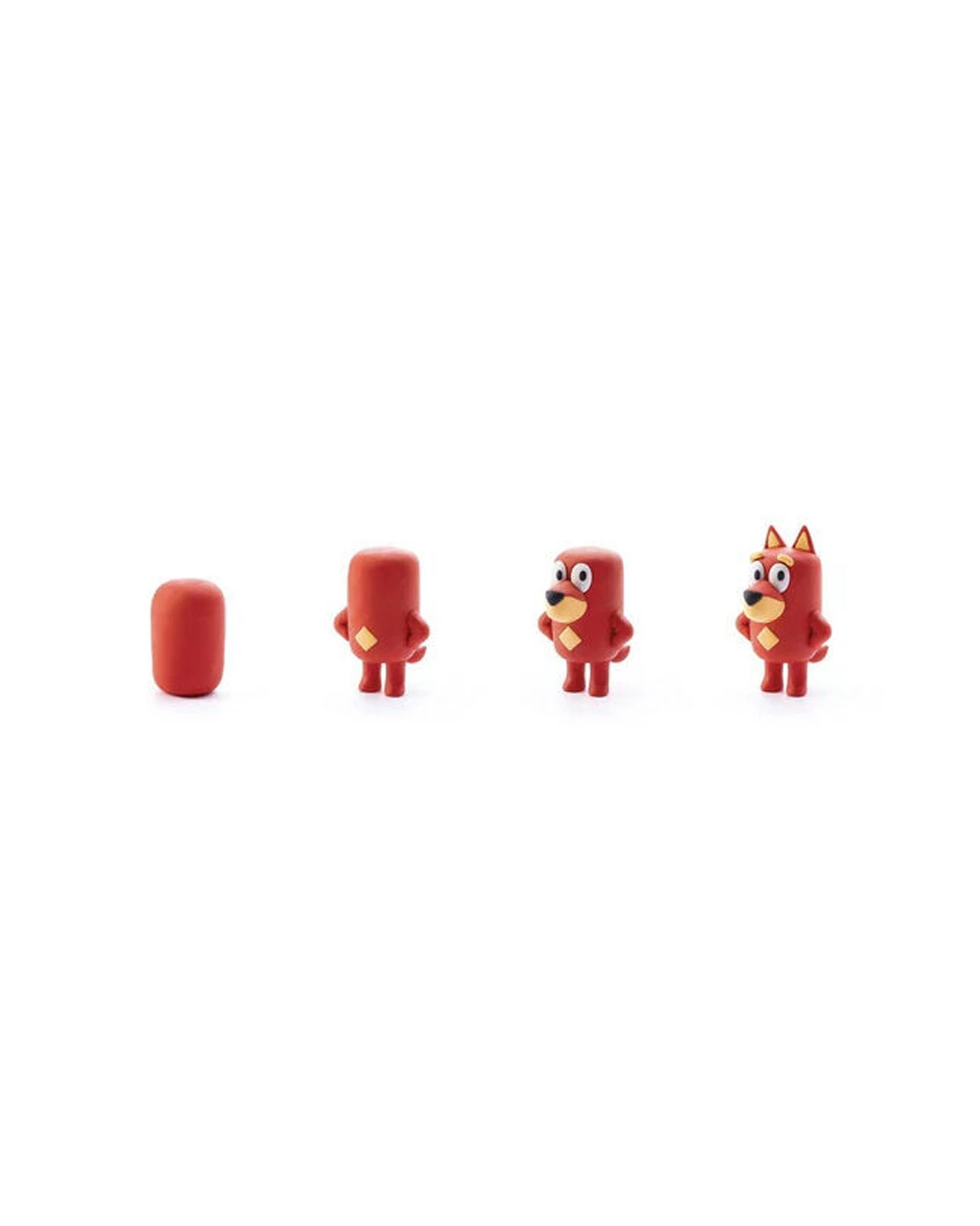 5 Hey Clay Bluey Single Character Kids Modelling Clay Set 5 Coloured Cans Rusty 4PK - Multi, 5 of 5