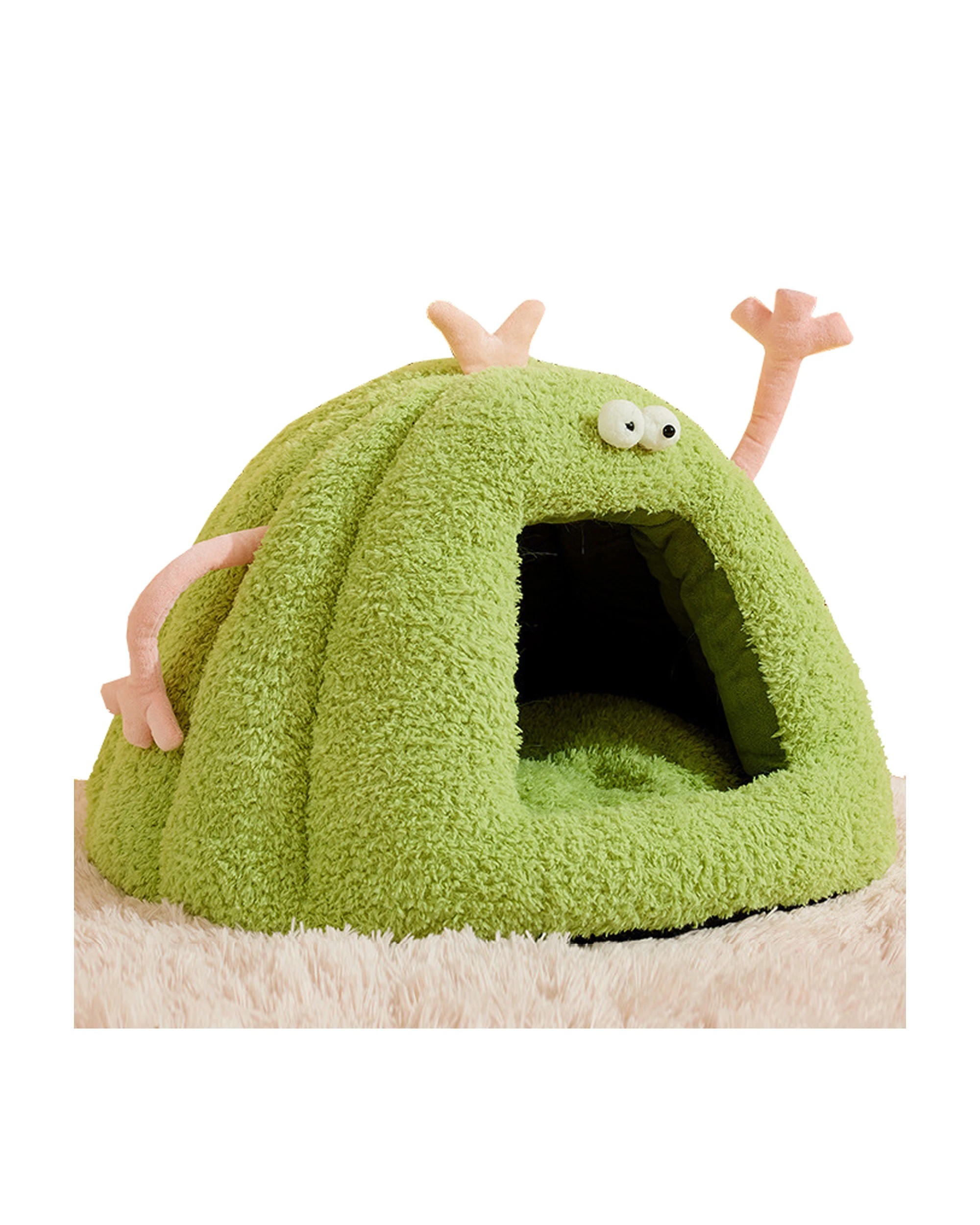 3 TODO Pet Nesting Bed Cushion 60cm x 45cm Soft Warm Dog Cat Sleeping Bed - Green, 3 of 7