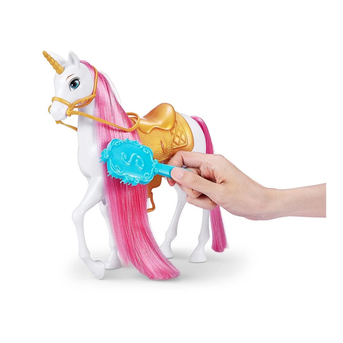 8 Sparkle Girlz Unicorn and Princess Doll with Carriage Set by ZURU - Pink, 8 of 10