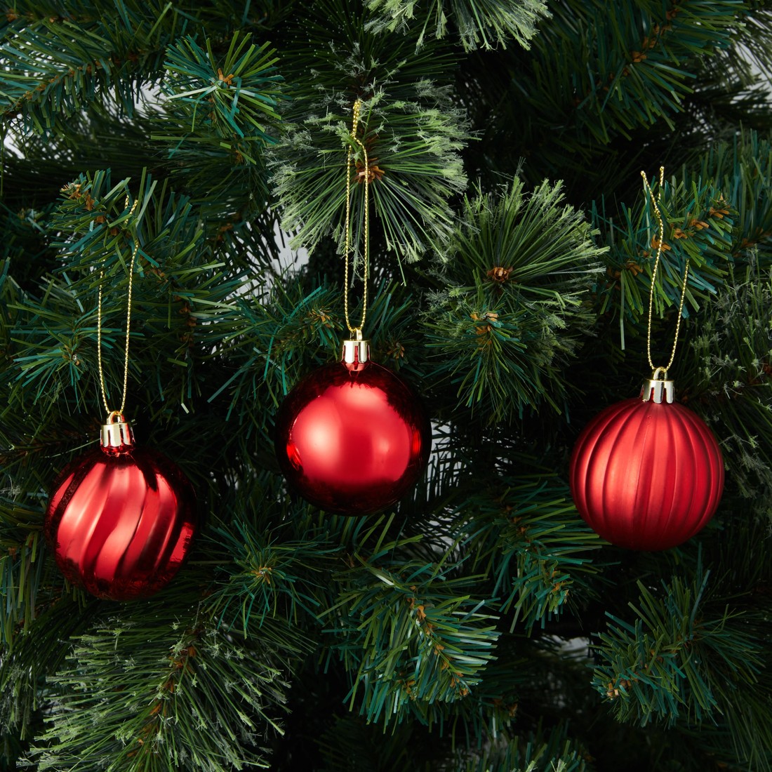 6 10 Pack 6cm Red Baubles, 6 of 7