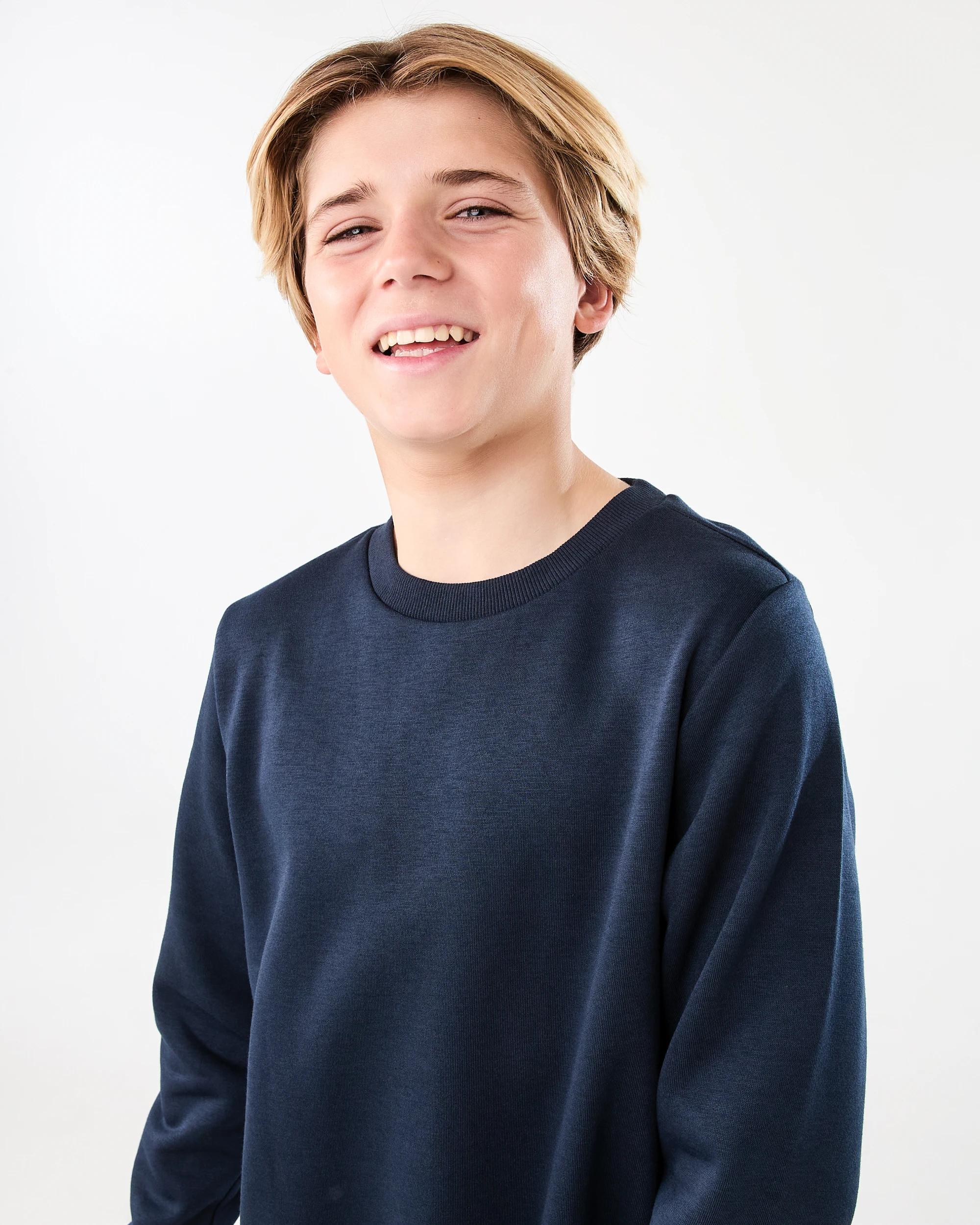 3 Basic Crew Sweatshirt Nvy Sphire, 3 of 7