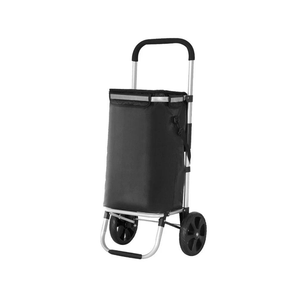 1 Emajin Shopping Trolley Cart Foldable 45KG - Black, 1 of 1