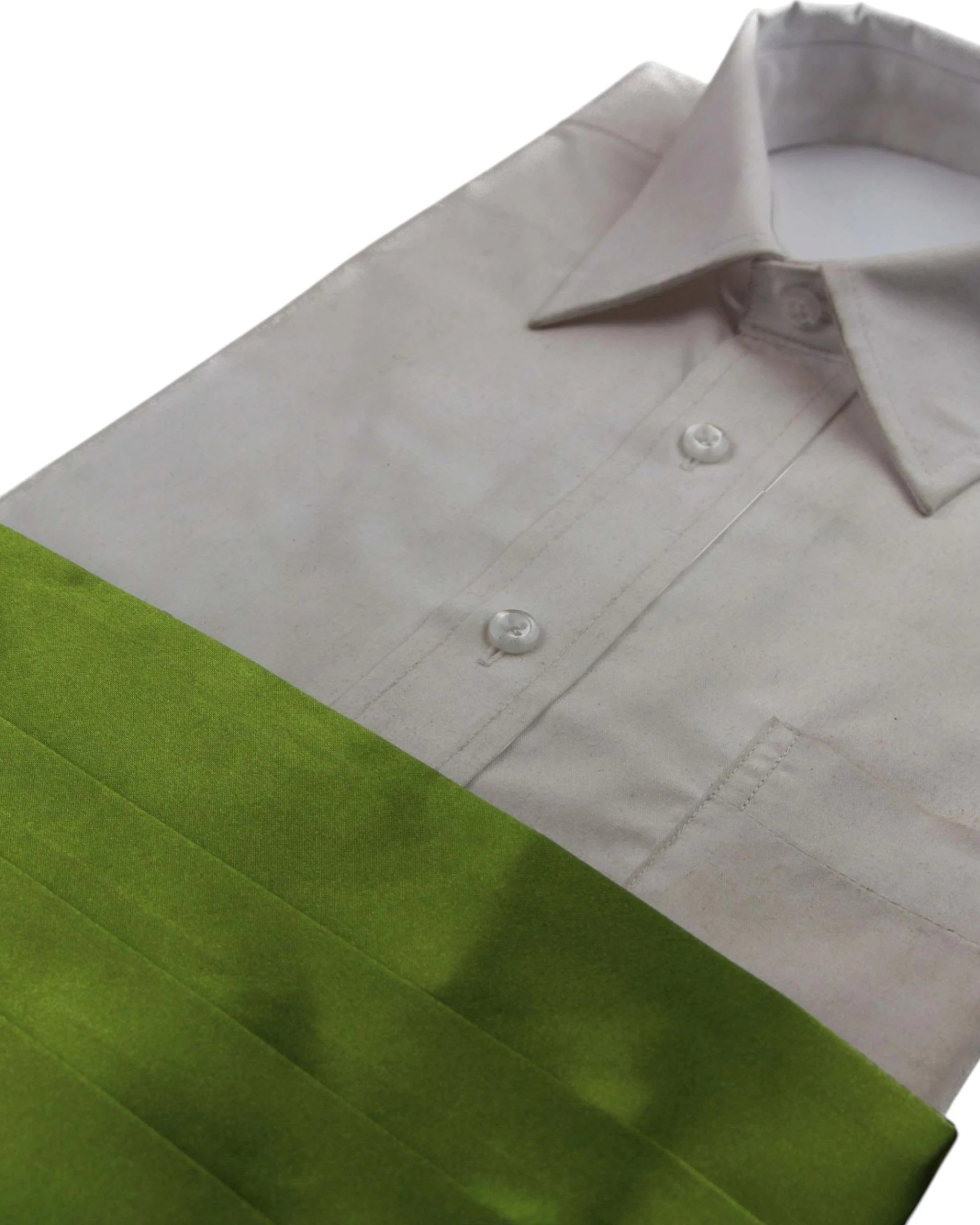 2 Zasel Mens Adjustable Cummerbund - Green - Green, 2 of 5