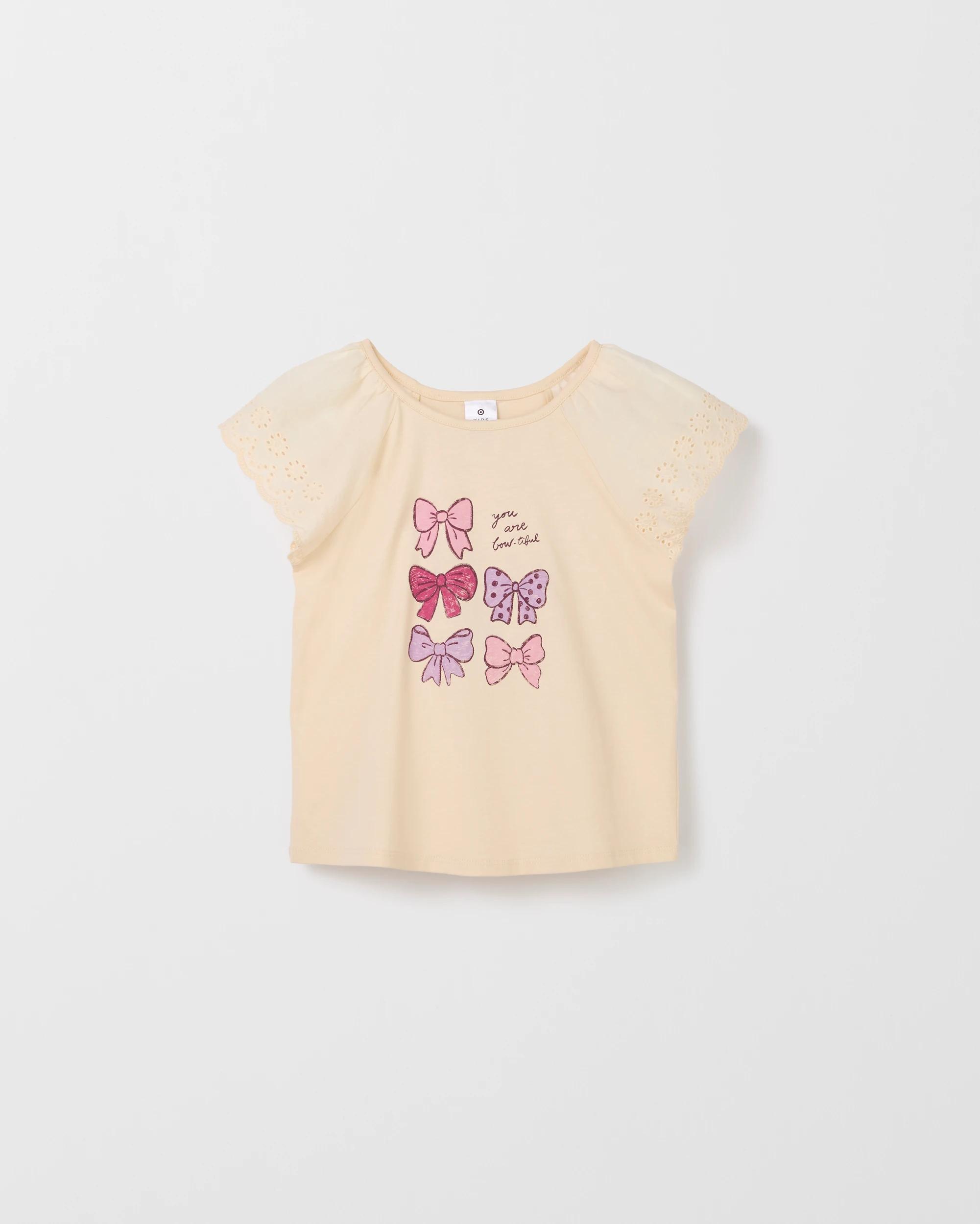 4 Target Australian Cotton Broderie T-Shirt NEUTRAL, 4 of 5