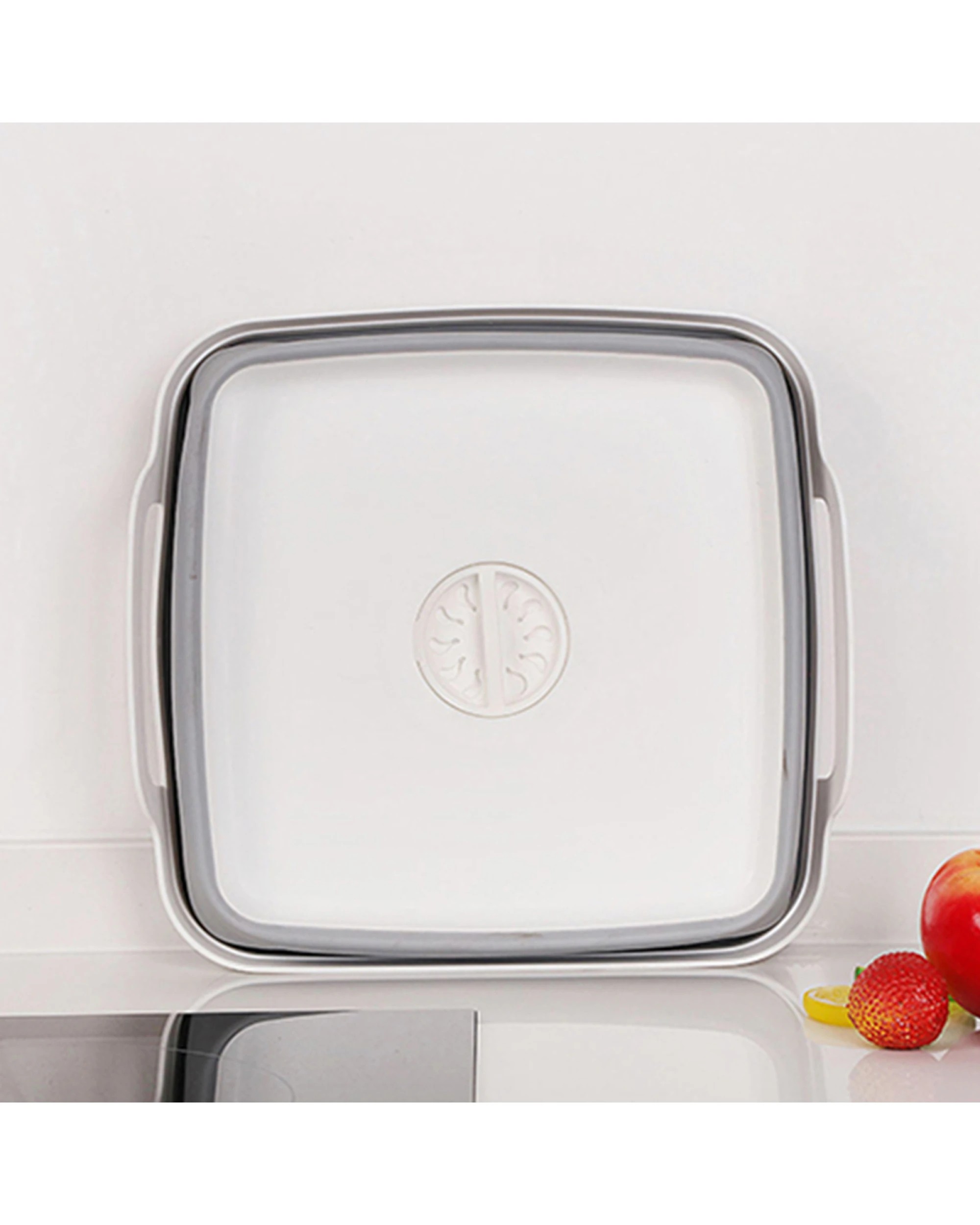 7 BR Home Collapsible Strainer for Fruits and Vegetables - Foldable Storage Basket (Set of 2), 7 of 10