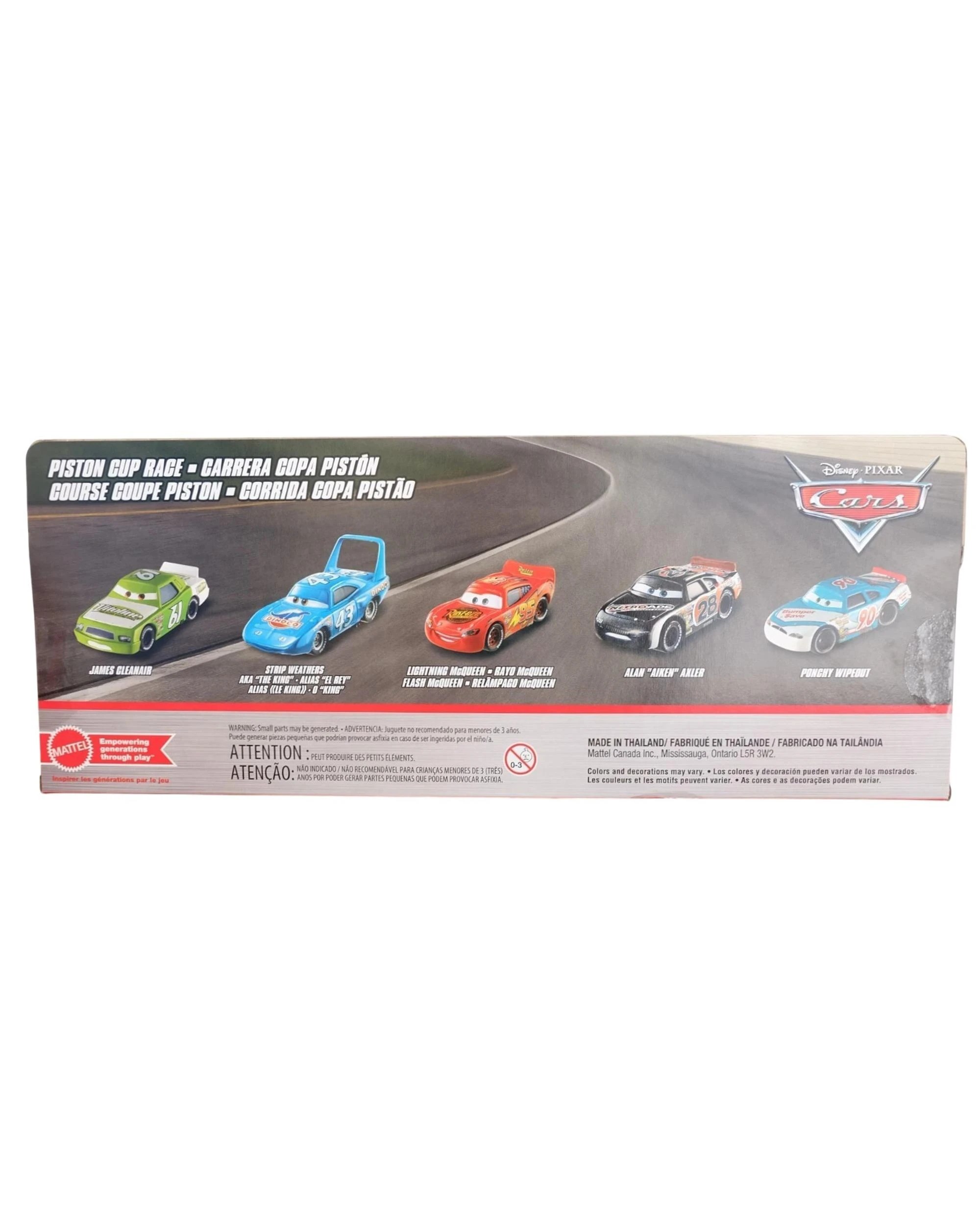 2 Disney Pixar Cars Diecast Piston Cup Race 5 Pack, 2 of 2