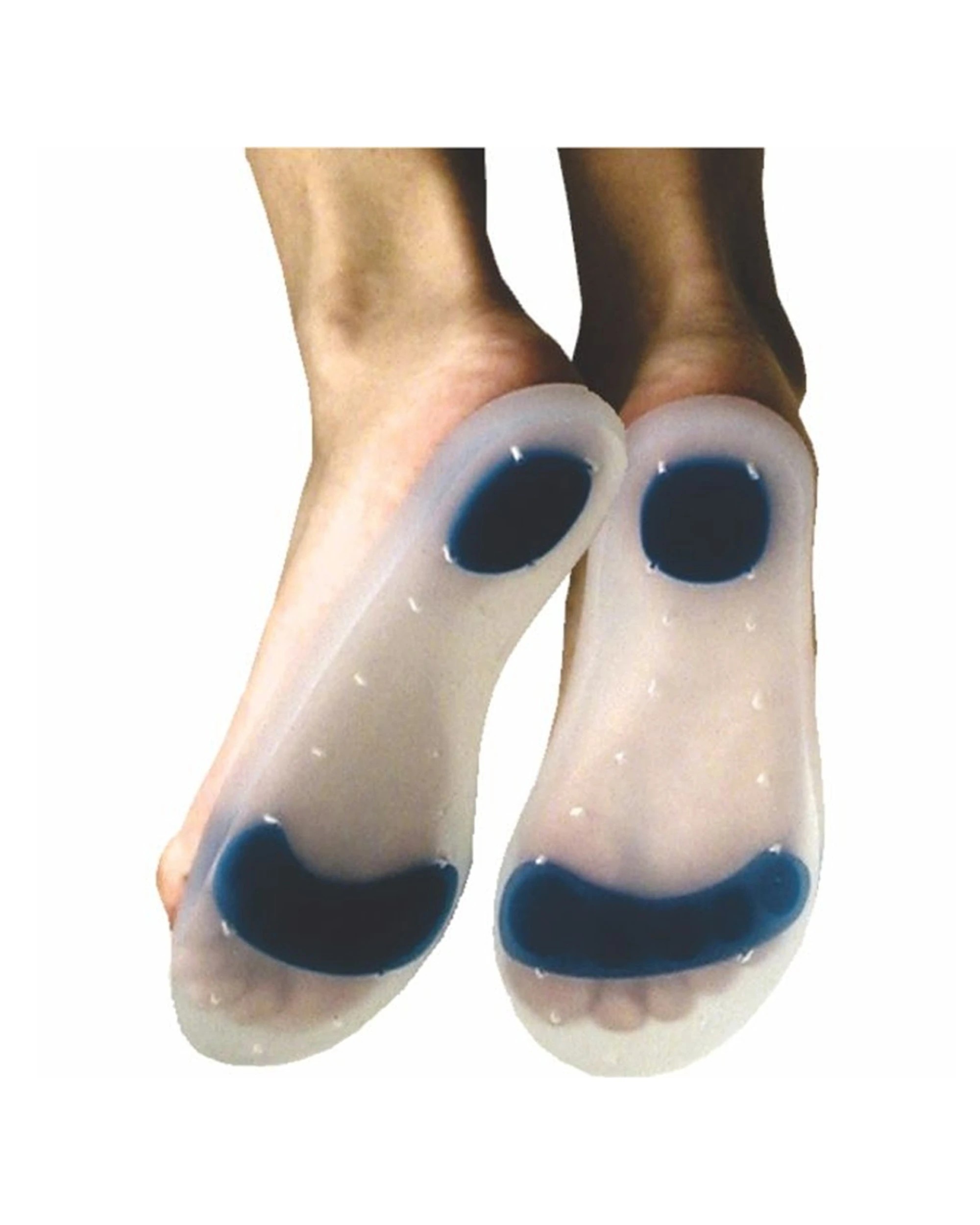 1 My Feet Silicone Gel Full Length Footbeds Shock Absorbing Orthotic Insoles X-Large - Clear, 1 of 1