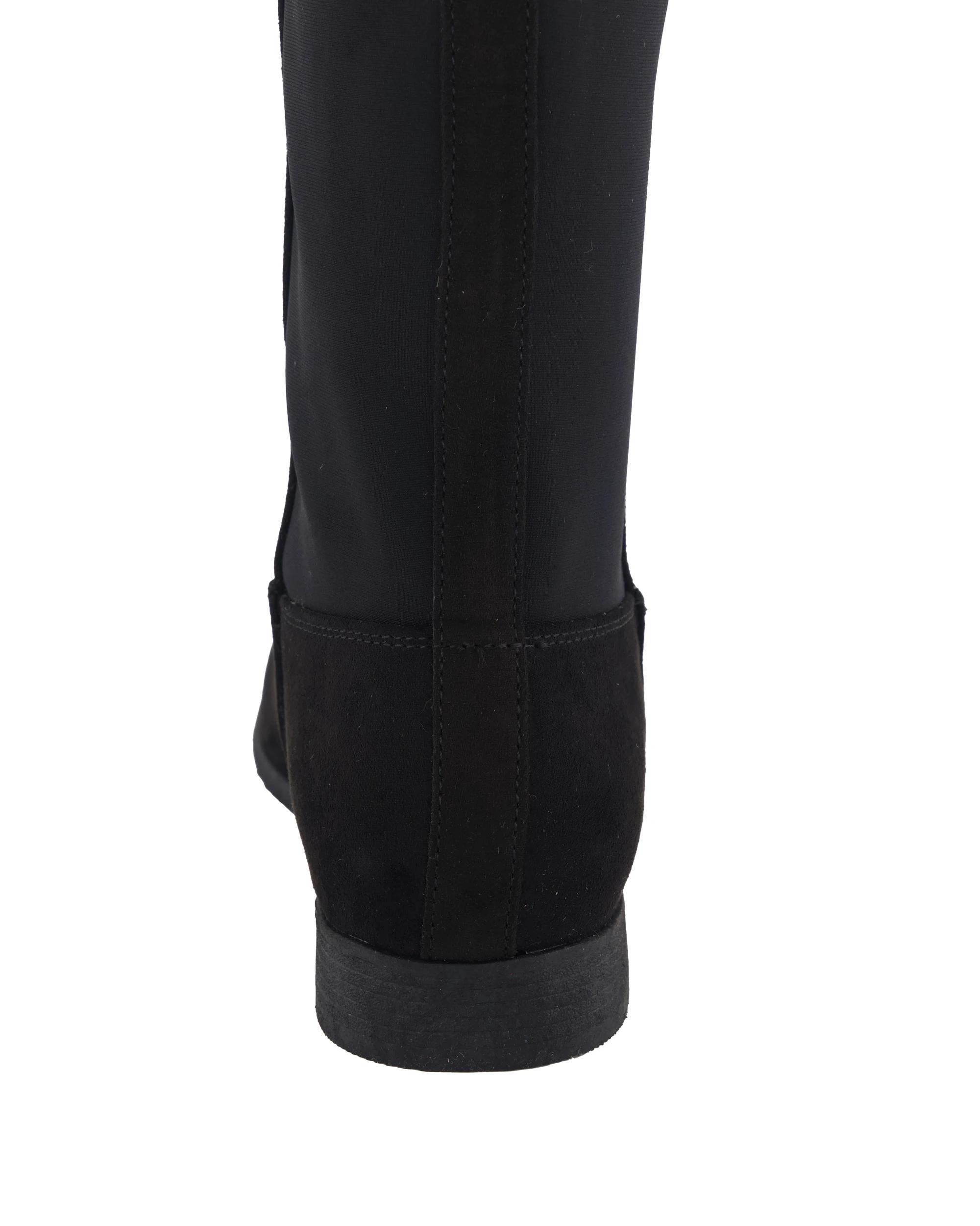 3 Flat Stretch Long Boots Black, 3 of 4