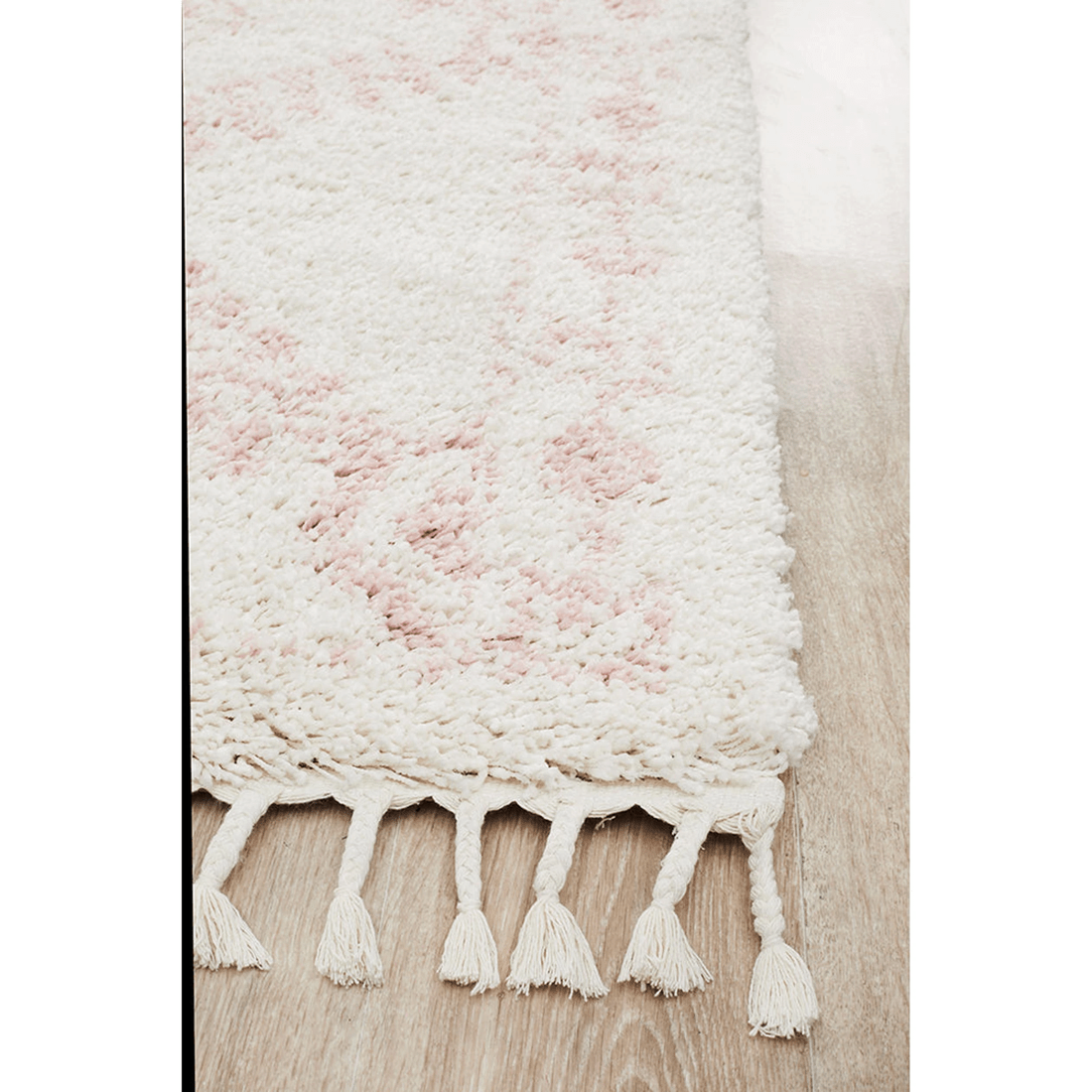4 Rug Culture Saffron 33 Pink/Off White Rug, 300 x 400 cm, 4 cm Pile, Polypropylene, Power-loomed - Assorted, 4 of 7