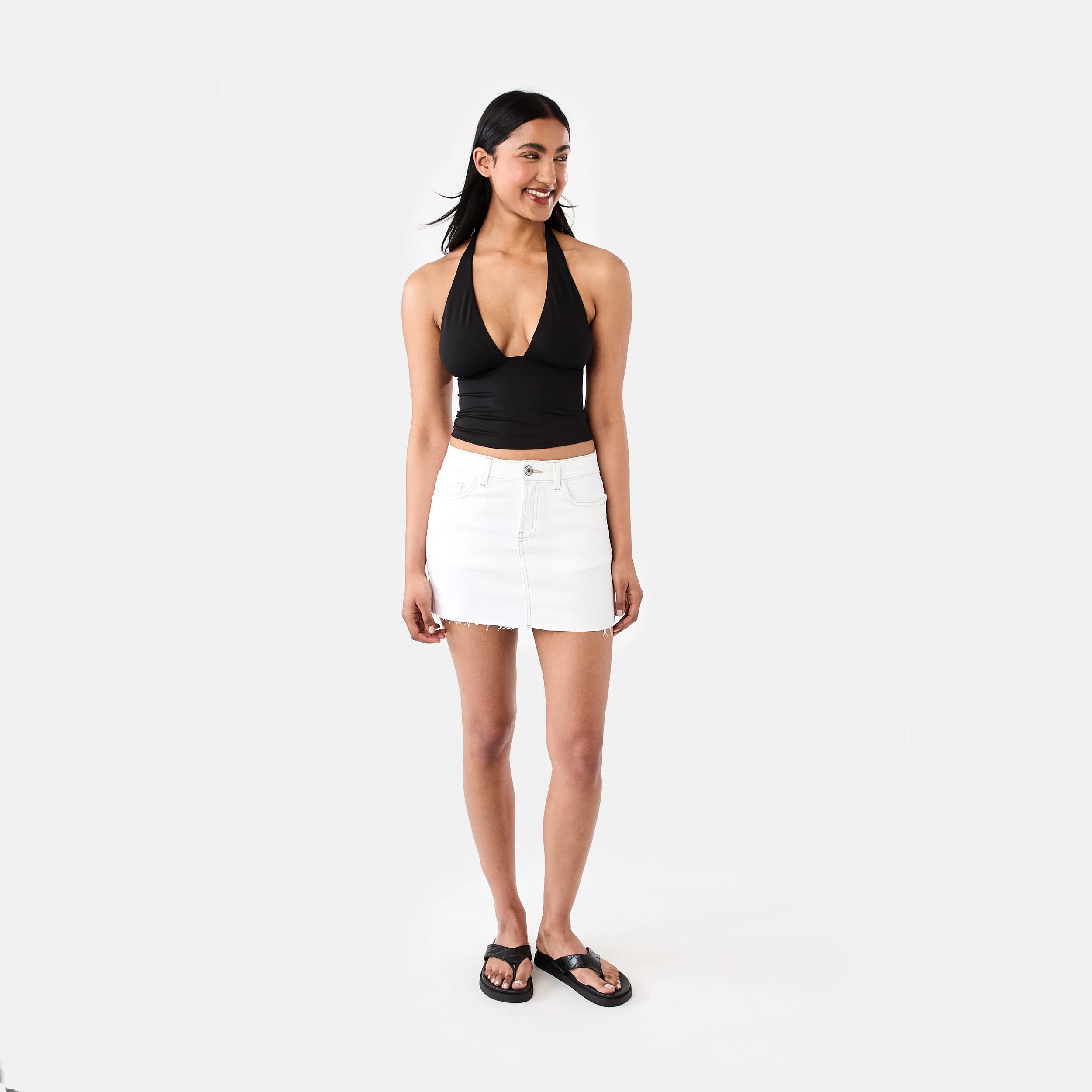 2 Denim Skirt White, 2 of 8