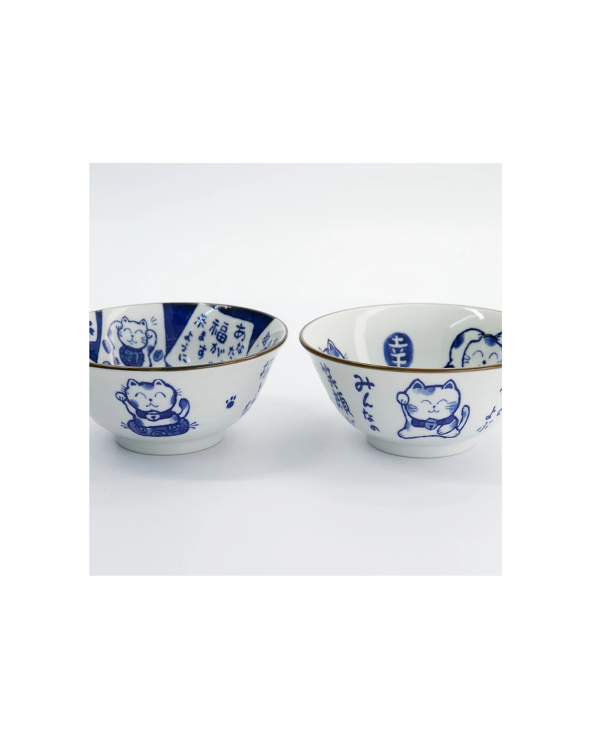 8 Tokyo Design 2pc Studio Kawaii Cat Neko Bowl Set With Chopsticks, 8 of 8