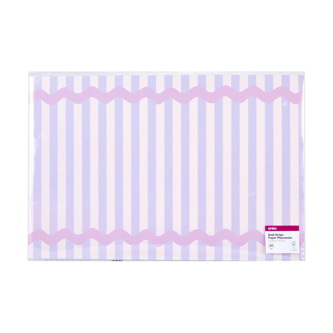 3 24 Bold Stripe Paper Placemats, 3 of 3