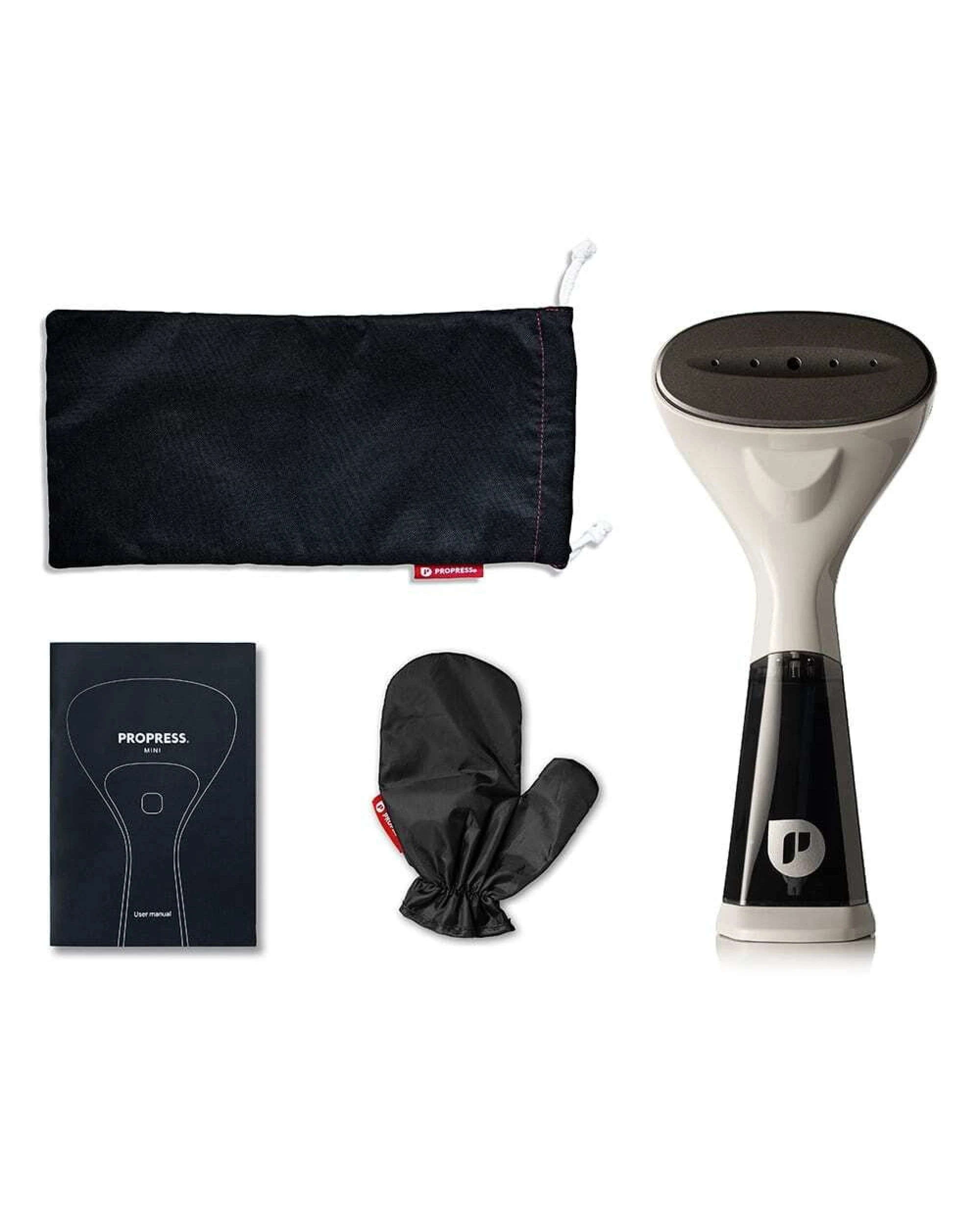 2 Propress MINI Hand Held Garment Steamer Iron Clothes Portable - Arctic Grey - Standard Tank, 2 of 3