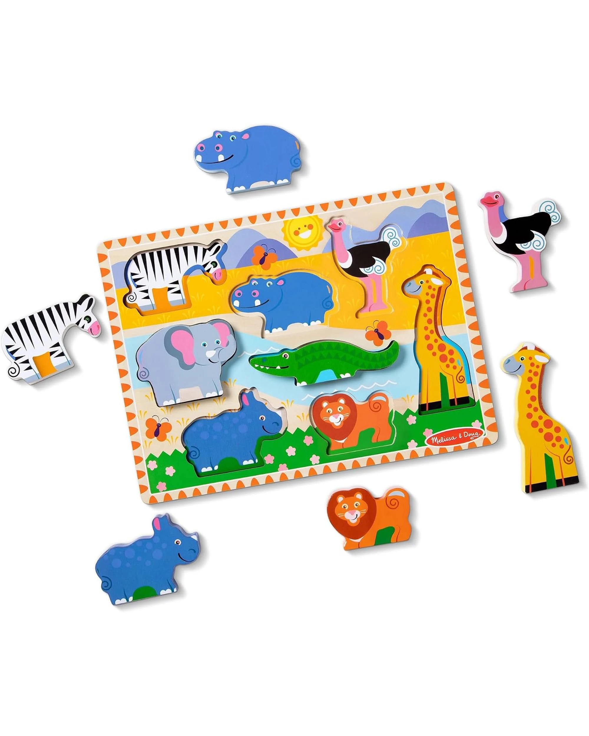 3 Melissa and Doug Safari Chunky Wooden Jigsaw Puzzle, 3 of 3