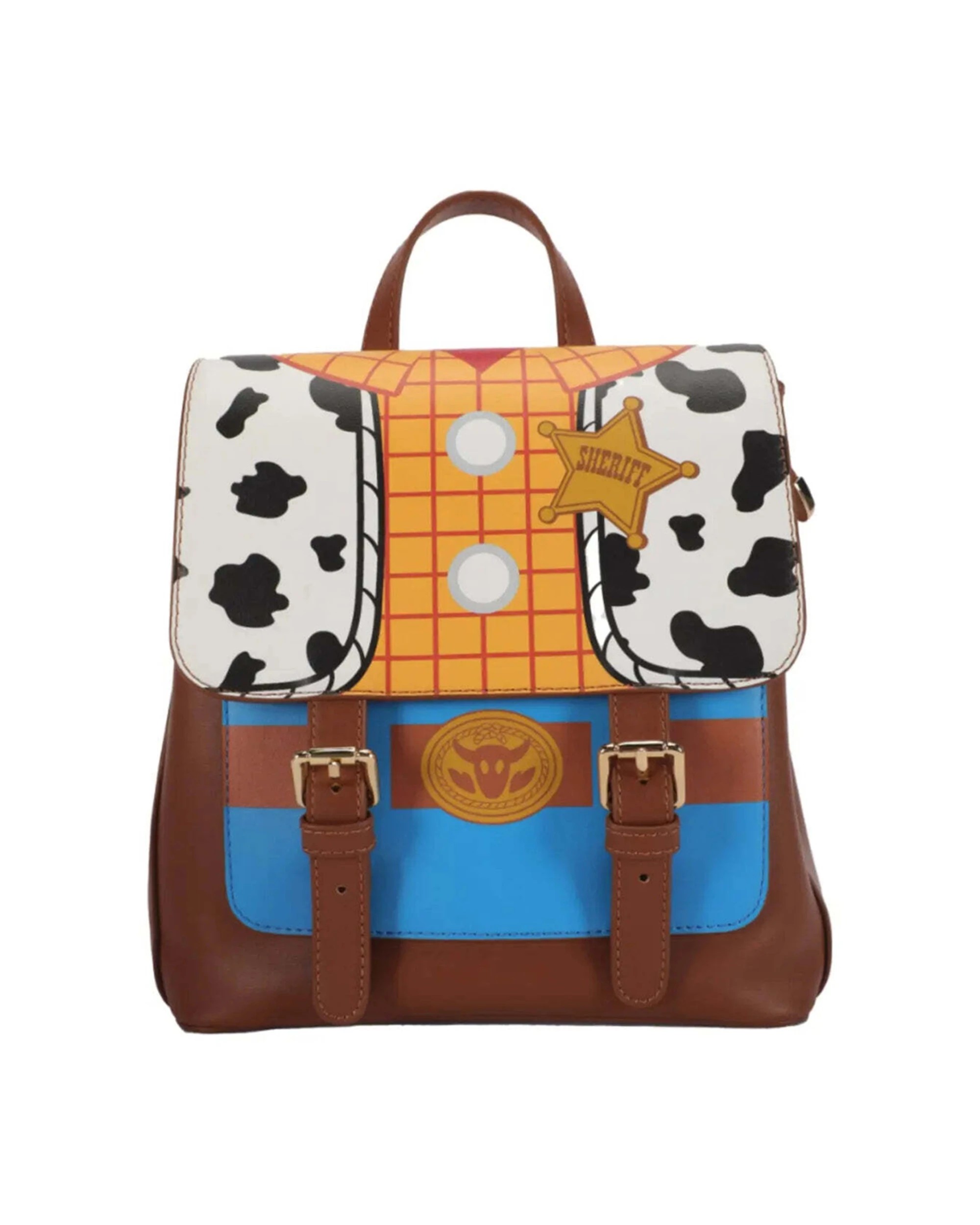 1 Disney Toy Story Woody Deluxe Mini Backpack Adjustable Shoulder Straps PU Leather, 1 of 4