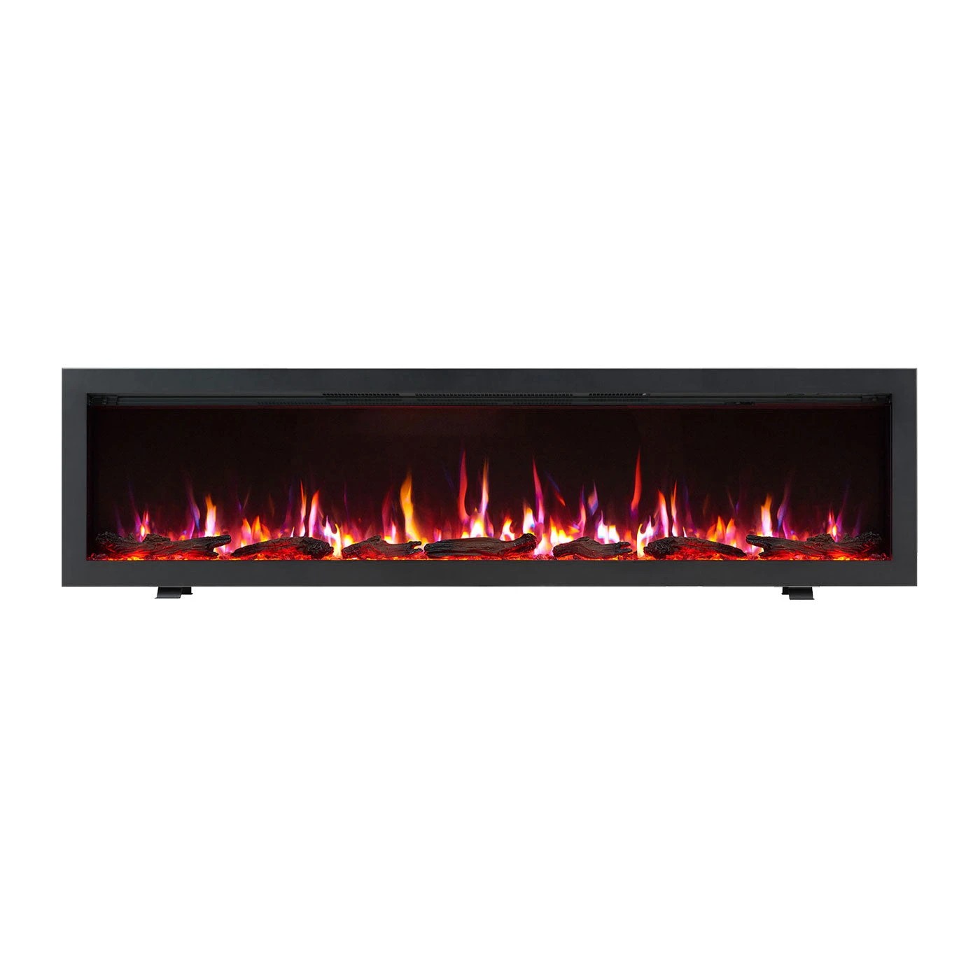 1 Moda Living Aria 72 inch Electric Fireplace - Black, 1 of 7