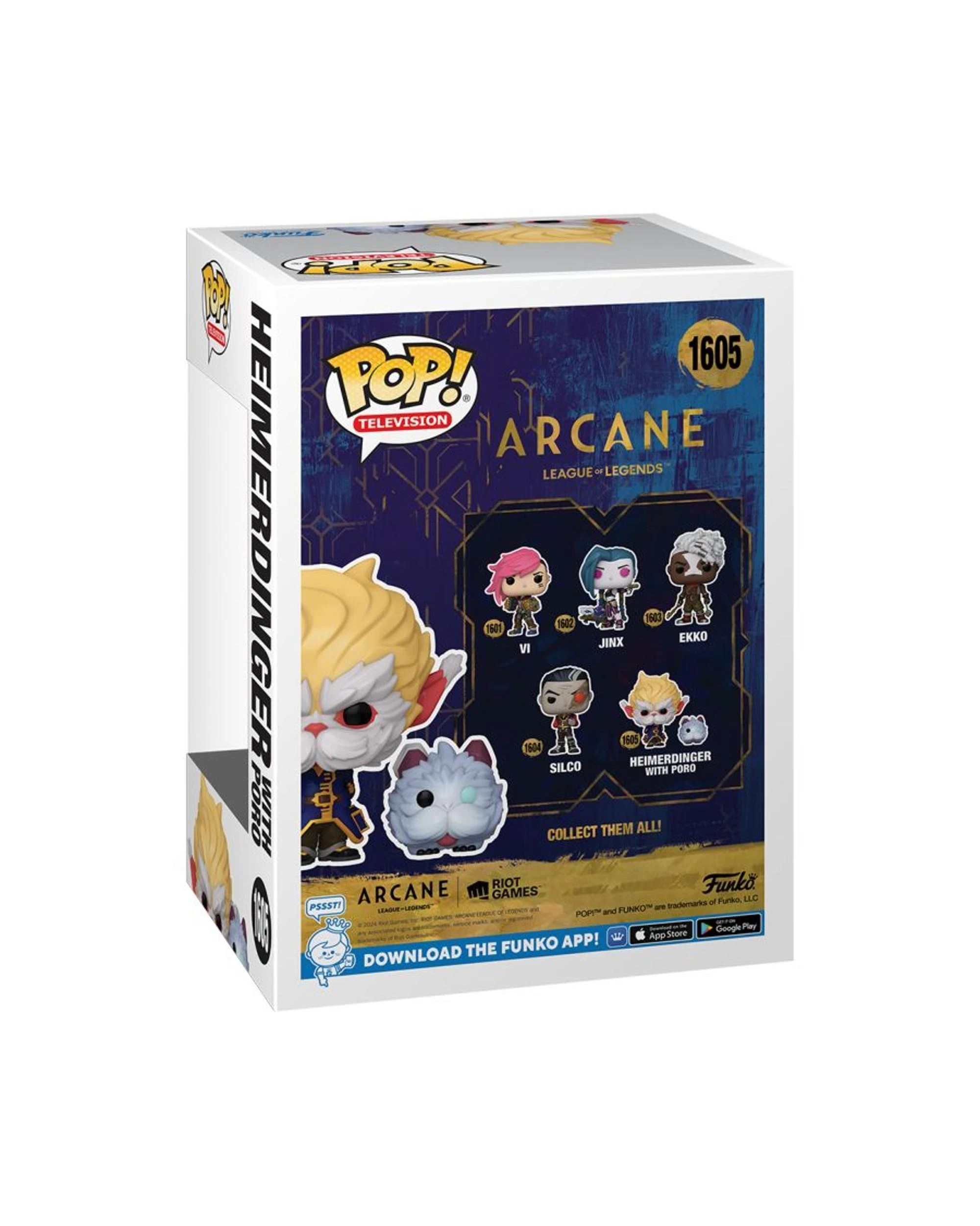 4 Arcane League of Legends Heimerdinger with Poro Funko POP! Vinyl, 4 of 4