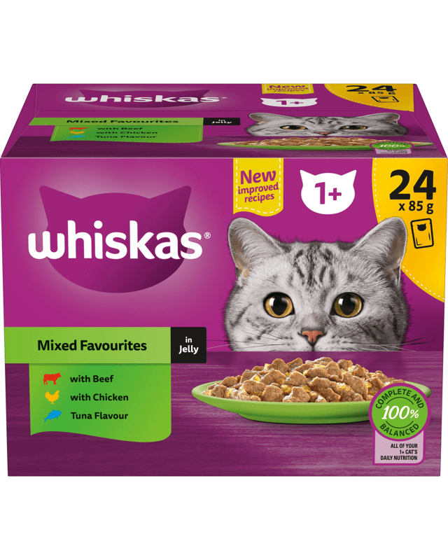 24 Pack Whiskas Mixed Favourites in J