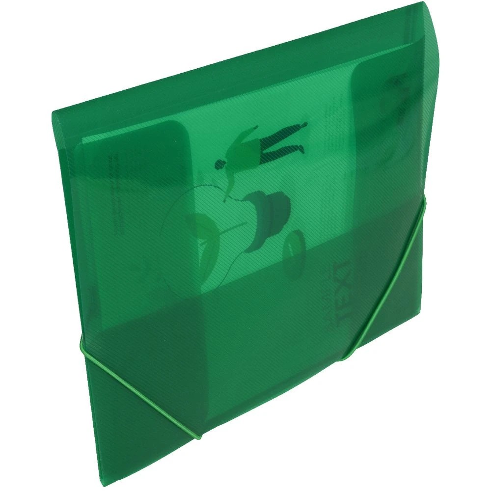 3 J.Burrows A4 Elastic Document Wallet Dark Green, 3 of 3