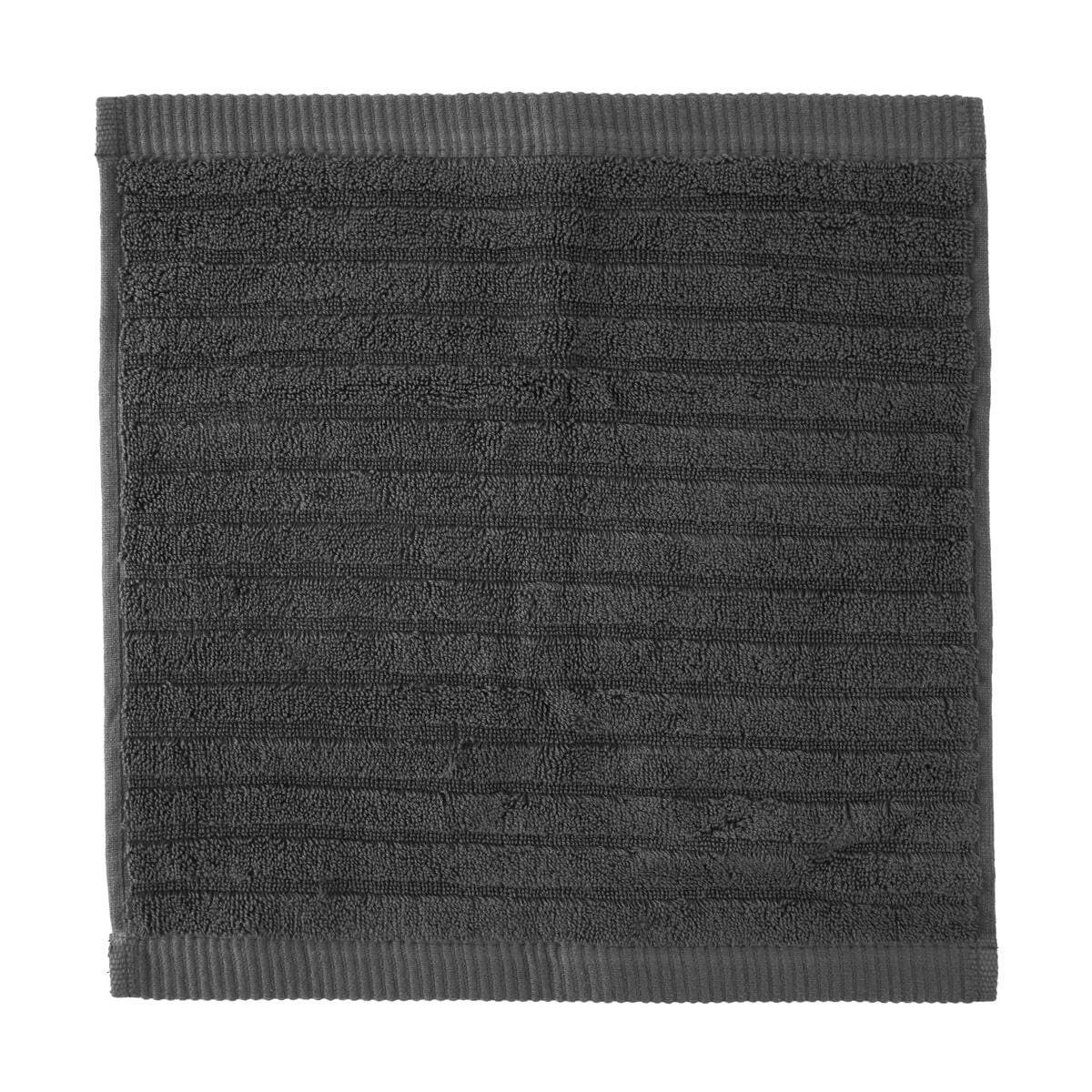 3 Cotton Face Washer - Grey, 3 of 4