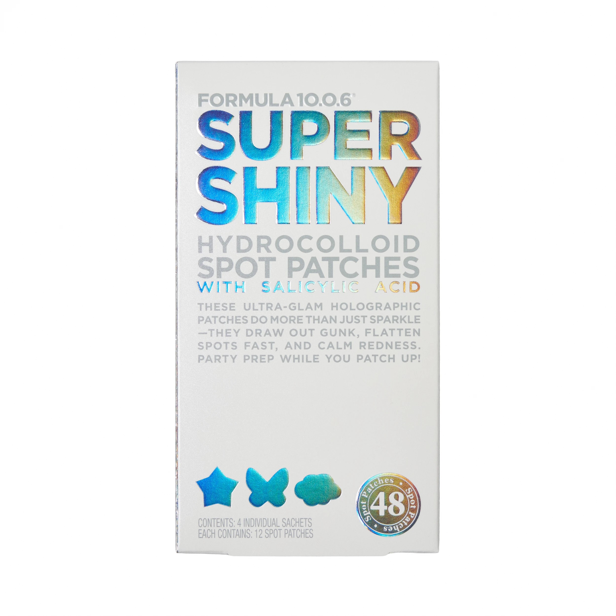 1 48 Piece Formula 10.0.6 Super Shiny Holographic Hydrocolloid Spot Patches - Salicylic Acid, 1 of 3