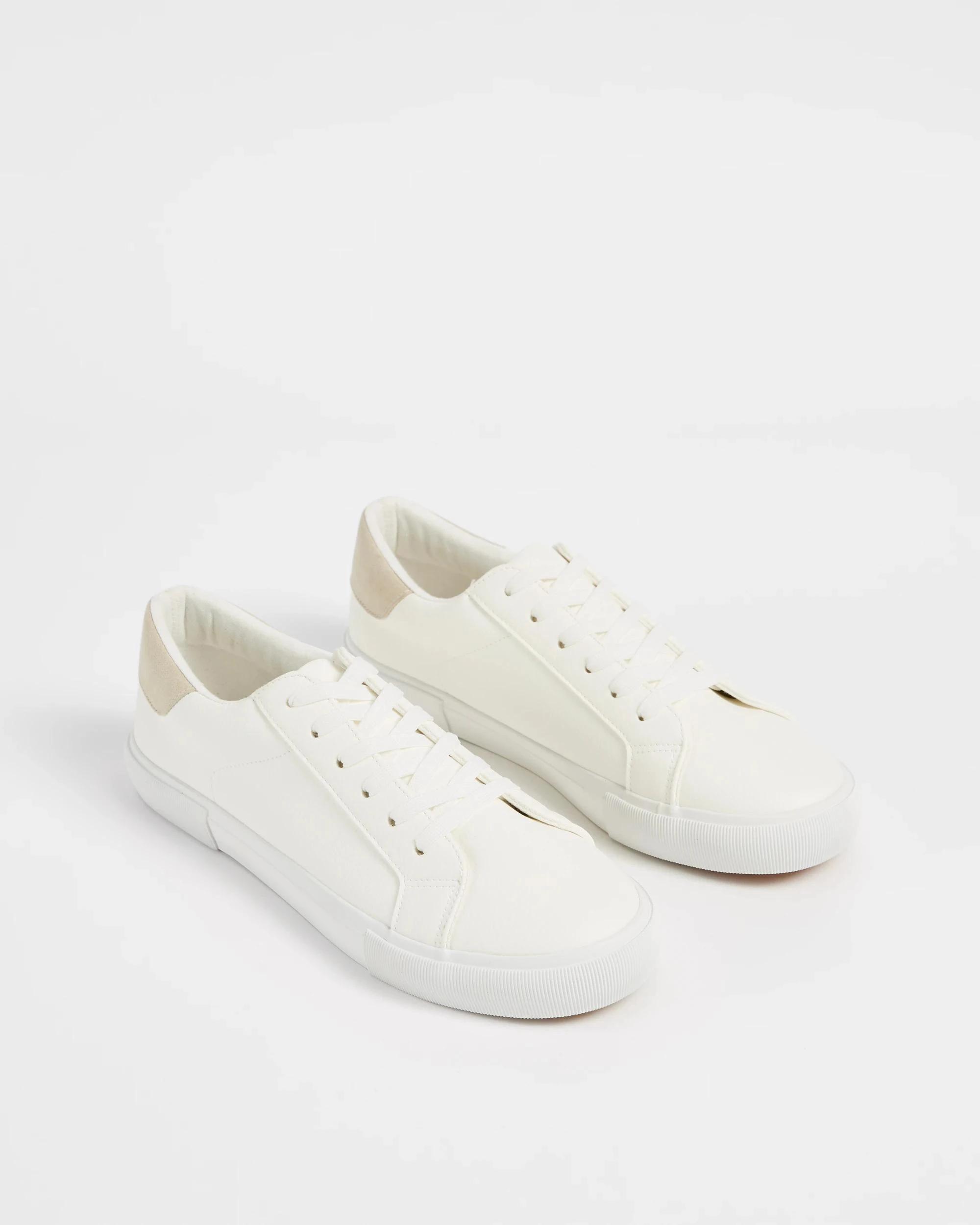 3 Target Mens Pebble PU Sneaker WHITE, 3 of 3