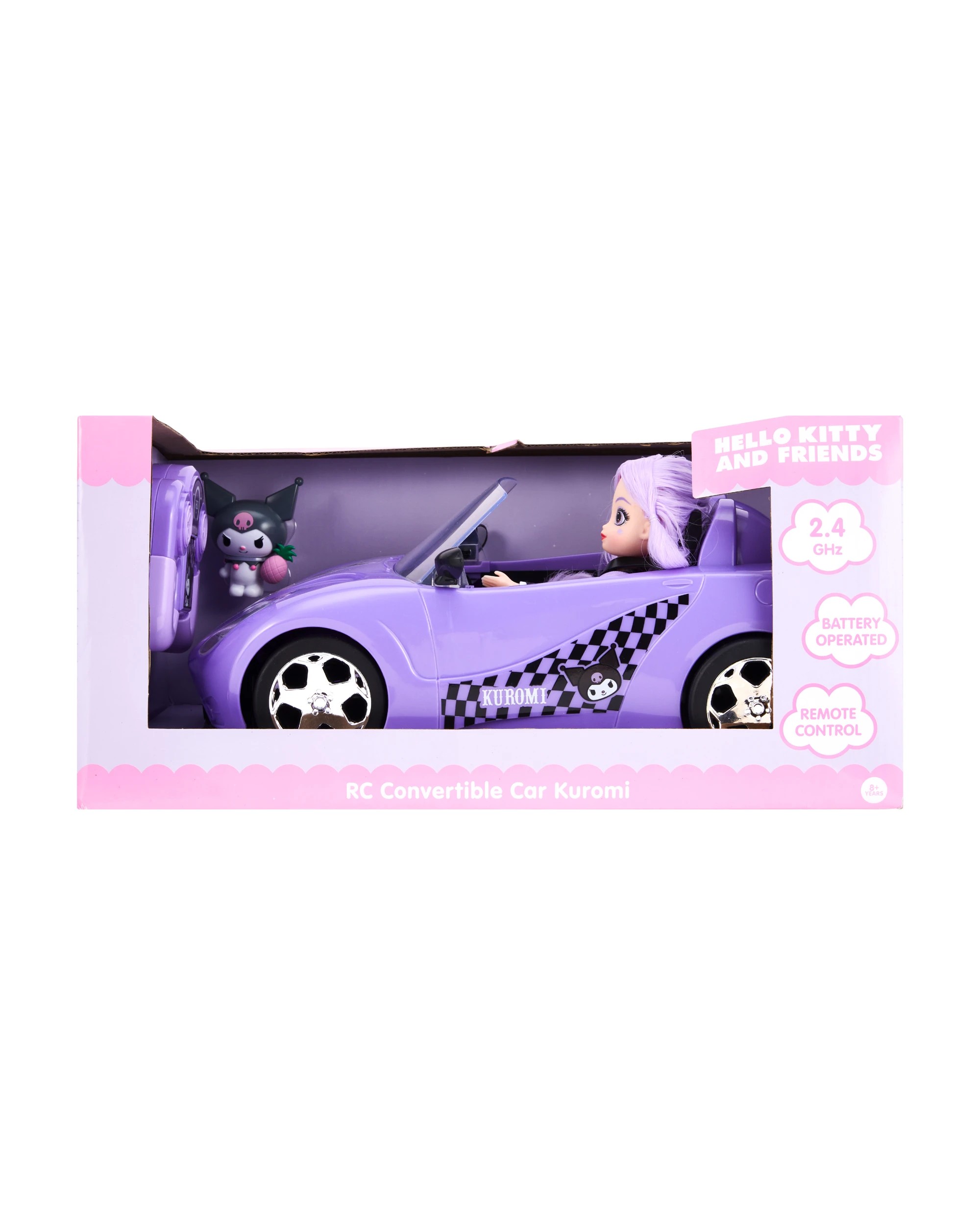 1 Hello Kitty and Friends RC Convertible Car - Kuromi, 1 of 8
