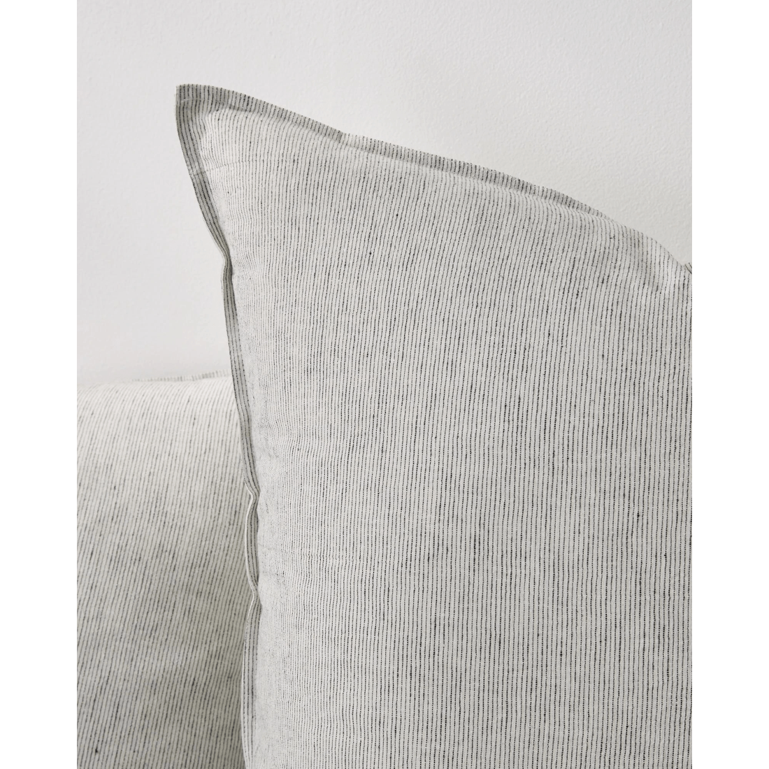 2 Target Brayden Stripe Linen/Cotton European Pillowcase - White, 2 of 2