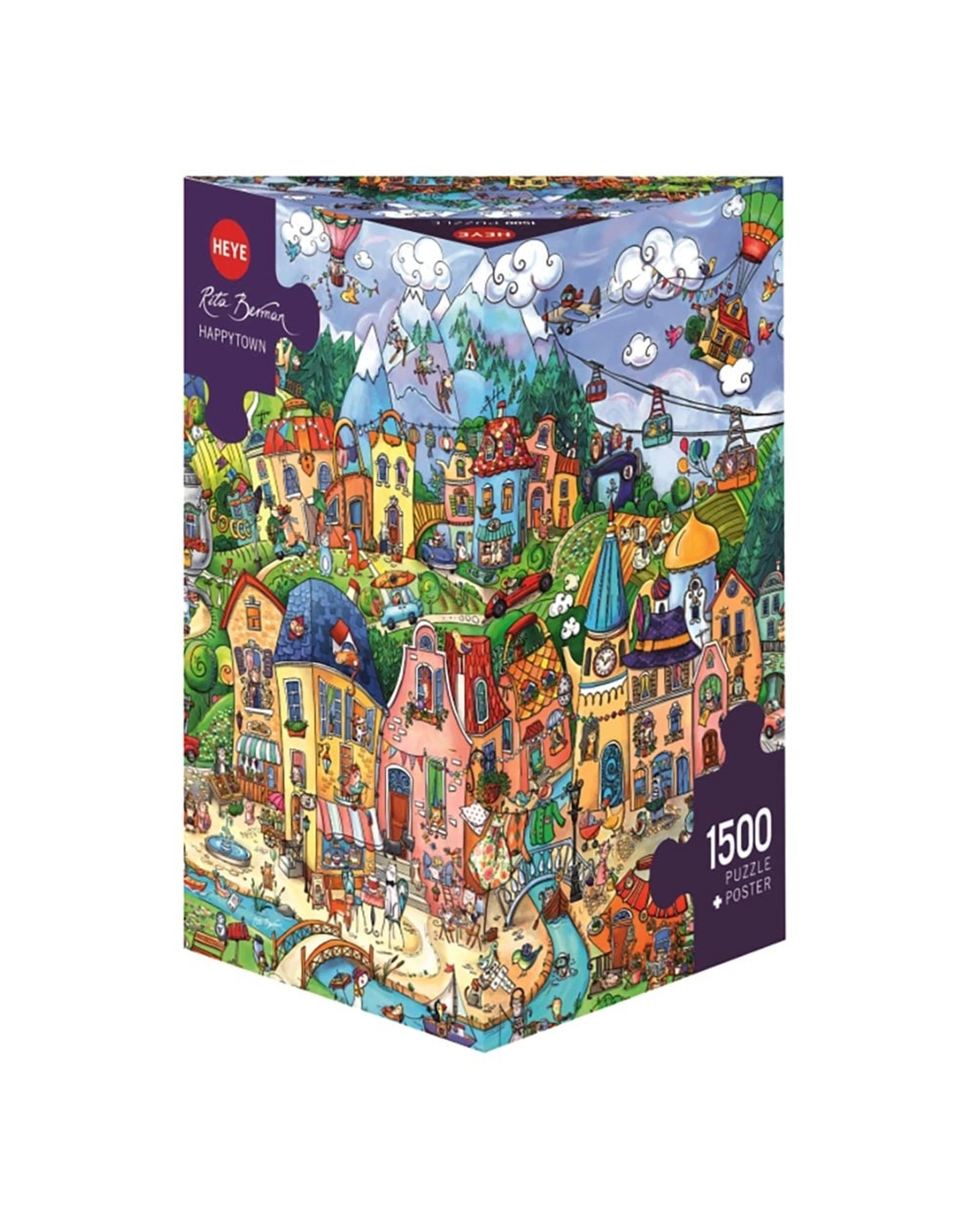 1 Heye Rita Berman Happytown 1500 Piece Jigsaw Puzzle, 1 of 1