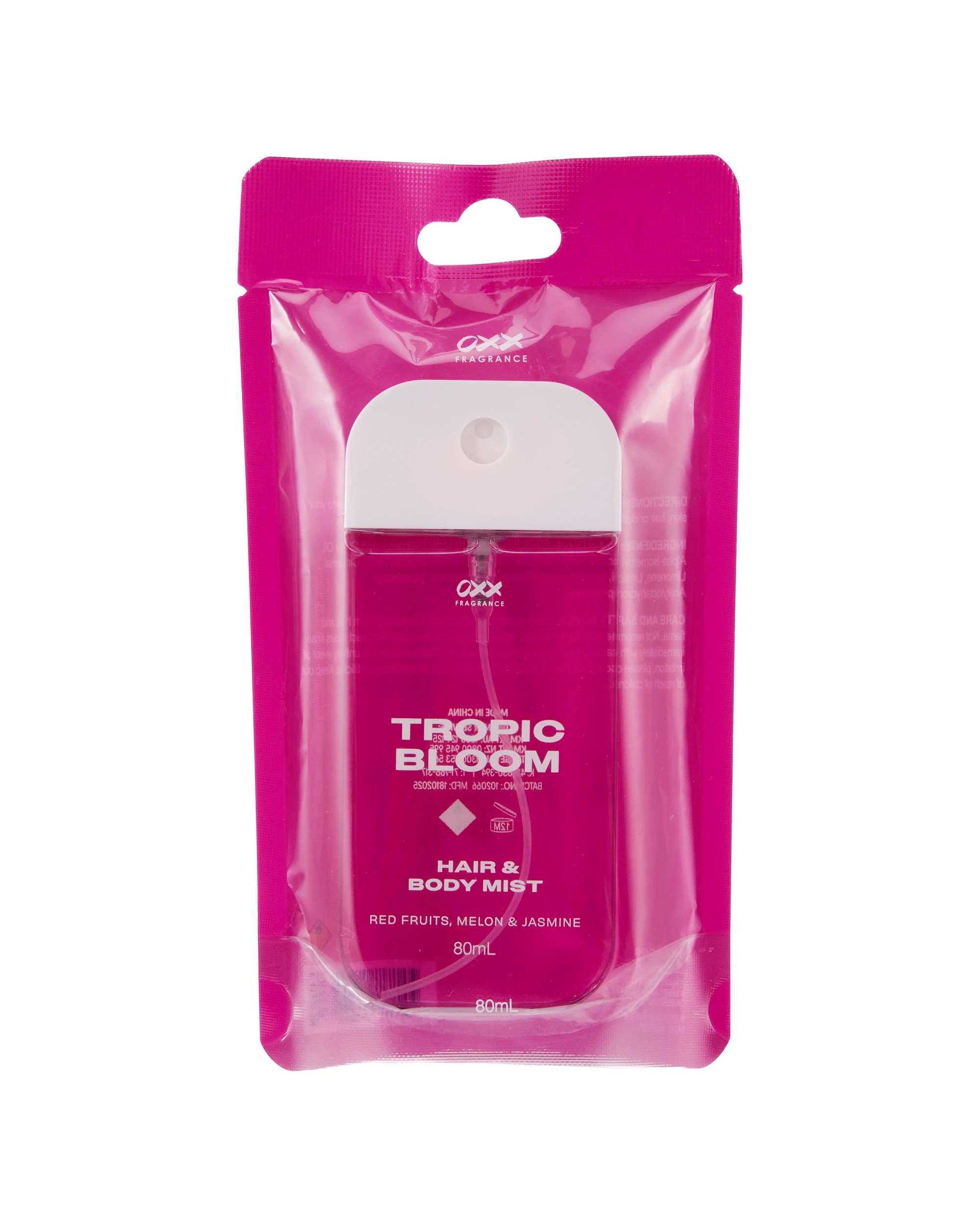 1 OXX Fragrance Tropic Bloom Hair and Body Mist 80ml - Red Fruit, Melon and Jasmine, 1 of 6