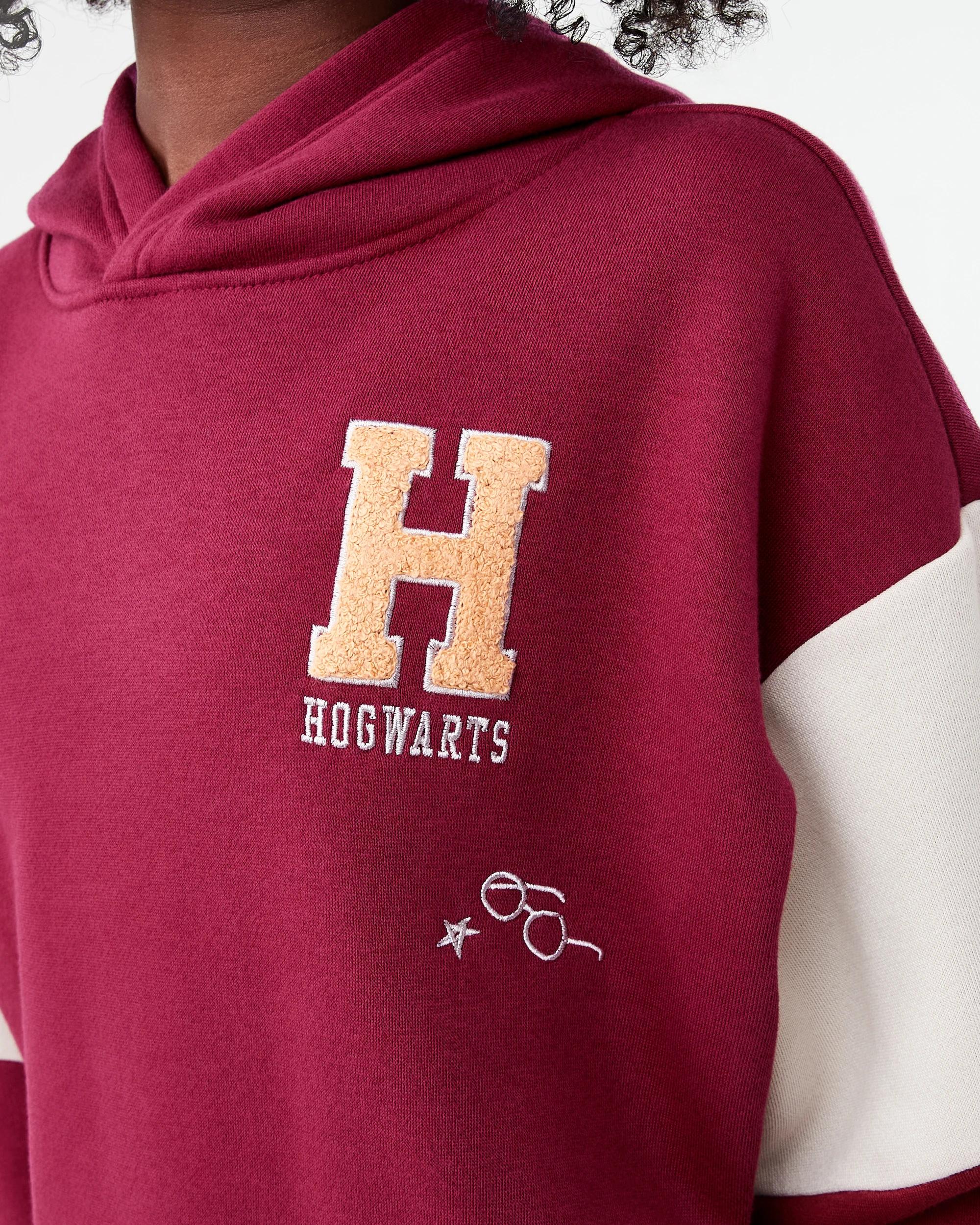 4 Harry Potter License Oversized Hoodie Red Hogwrt, 4 of 9