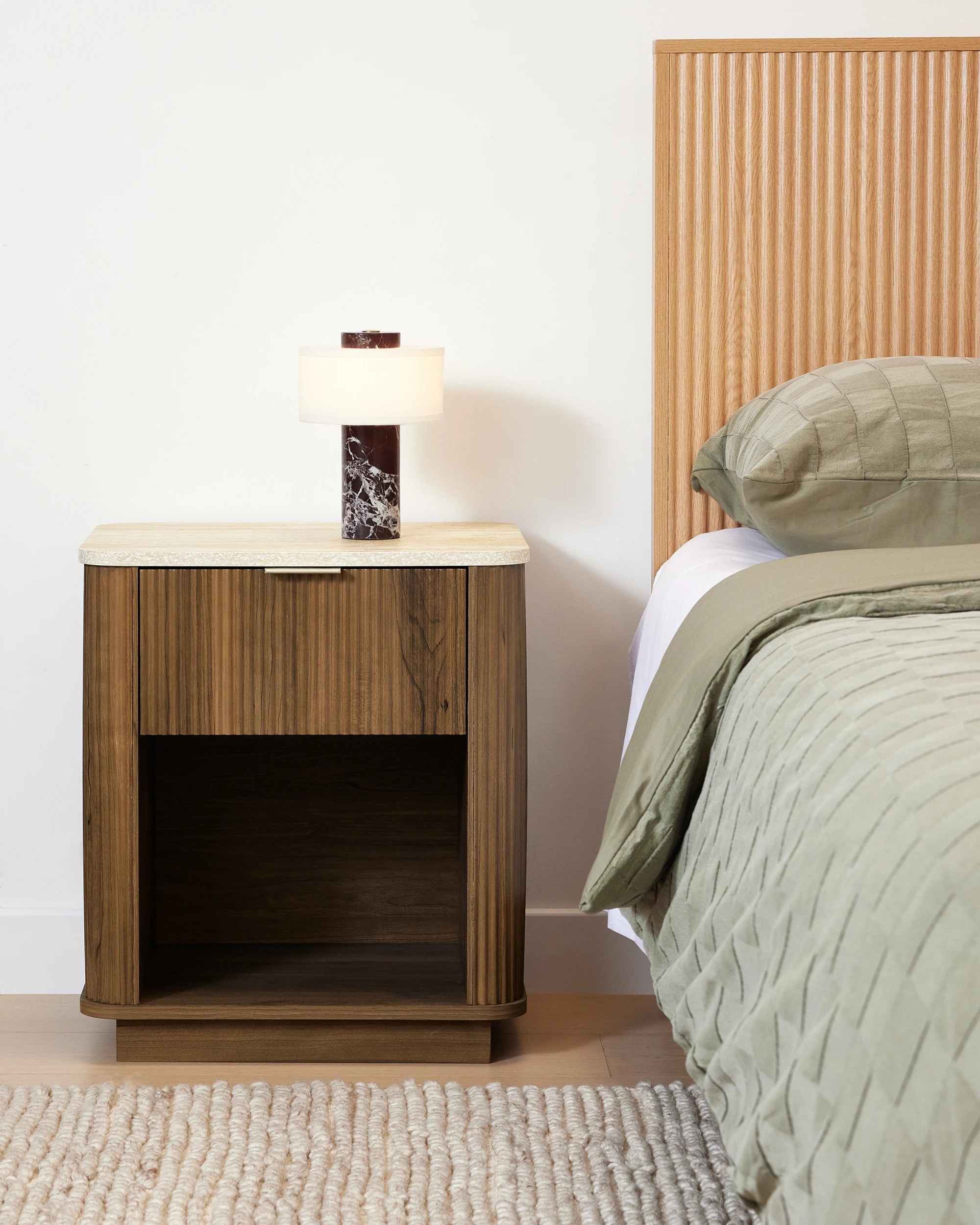 2 Claire Bedside Table - Walnut, 2 of 8
