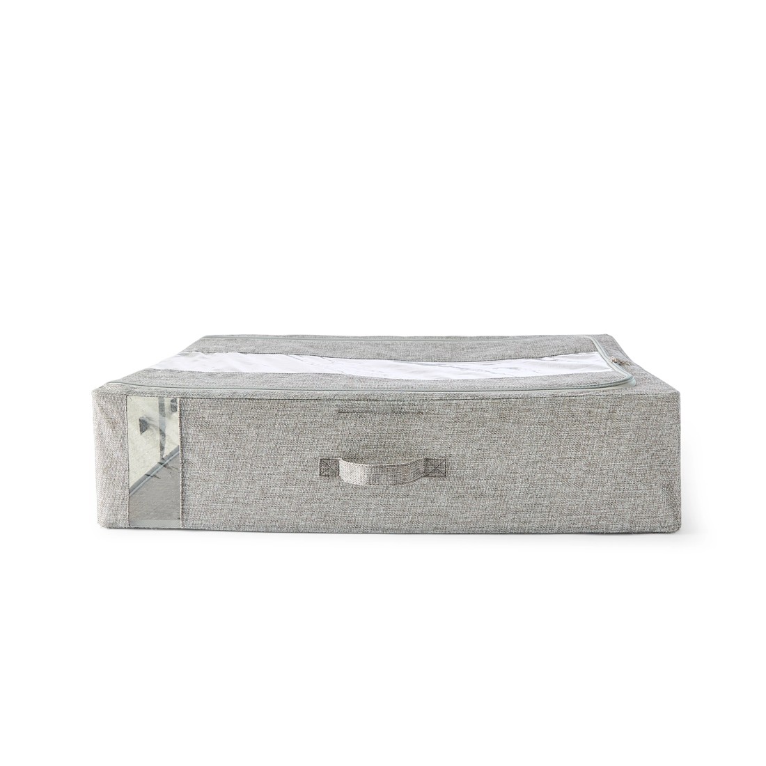 5 Linen Look Underbed Collapsible Box - Charcoal, 5 of 8