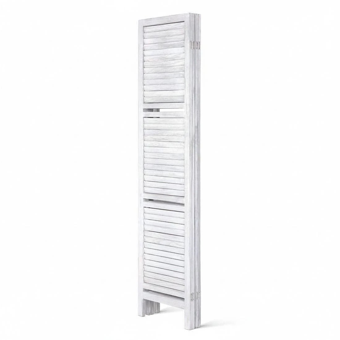 4 Artiss 4 Panel Room Divider Screen 163x170cm Shelf - White, 4 of 8