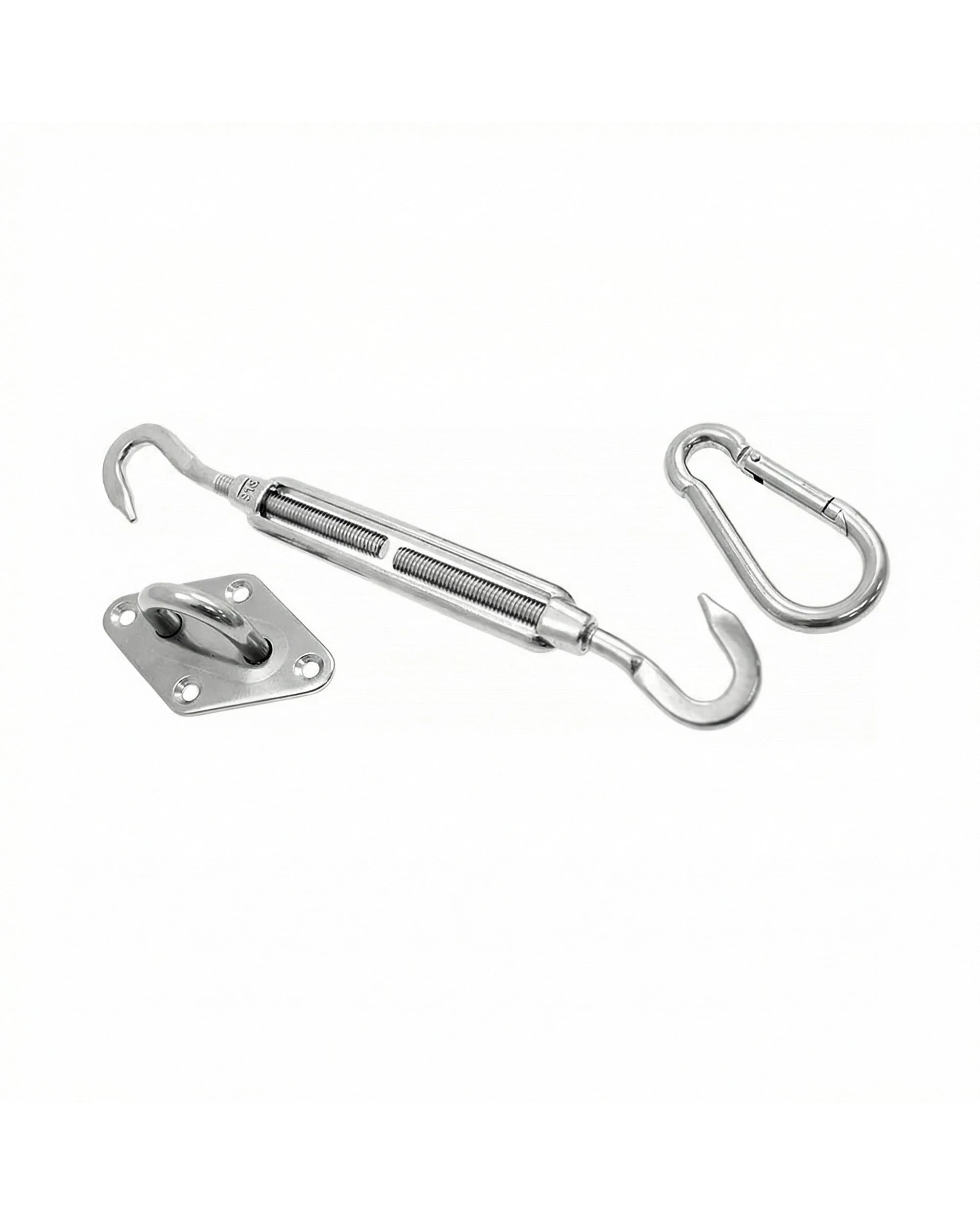 4 Wallaroo 3.6 x 3.6M Outdoor Sun Shade Sail Canopy Square - Grey, 4 of 5