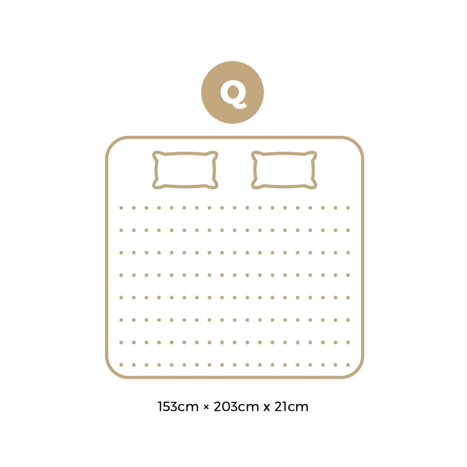 4 Bedra Bedding Queen Mattress Bonnell Spring Tight Top Bed Medium Firm 21cm
 - Multi, 4 of 10