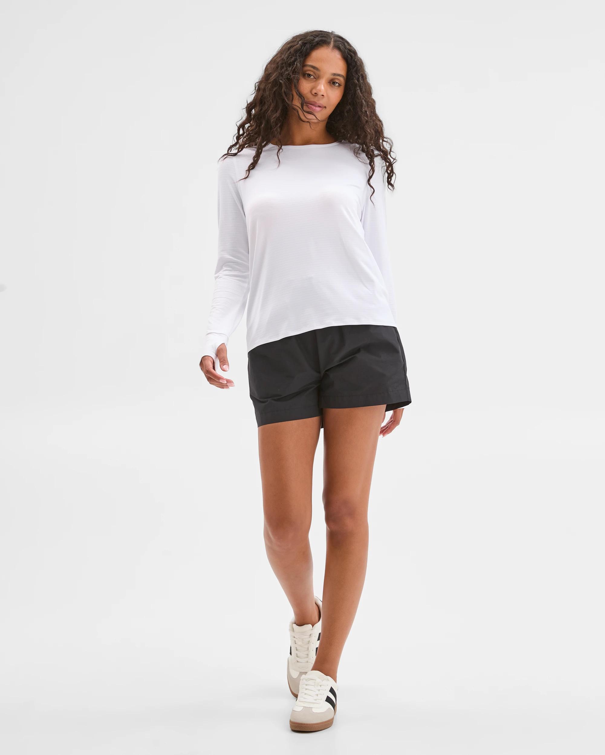 1 Target Active Active Long Sleeve Running T-Shirt WHITE, 1 of 5