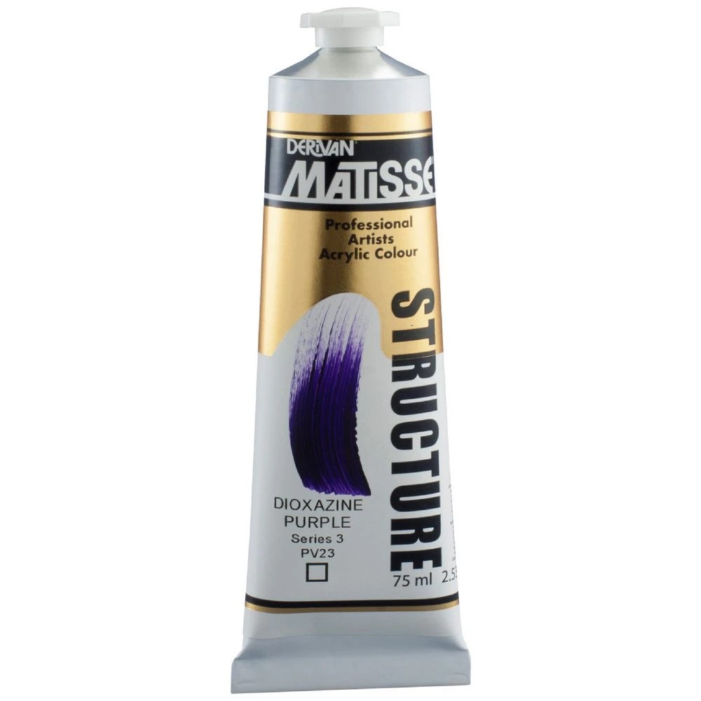 1 Derivan Matisse Structure Paint 75mL Dioxazine Purple S3, 1 of 2
