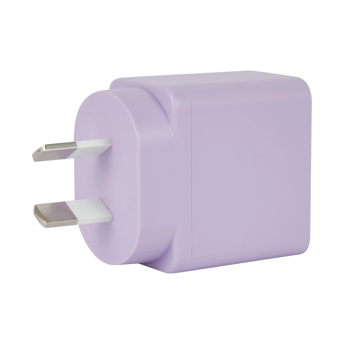 4 Wall USB Charger with USB-A to USB-C - Purple, 4 of 7