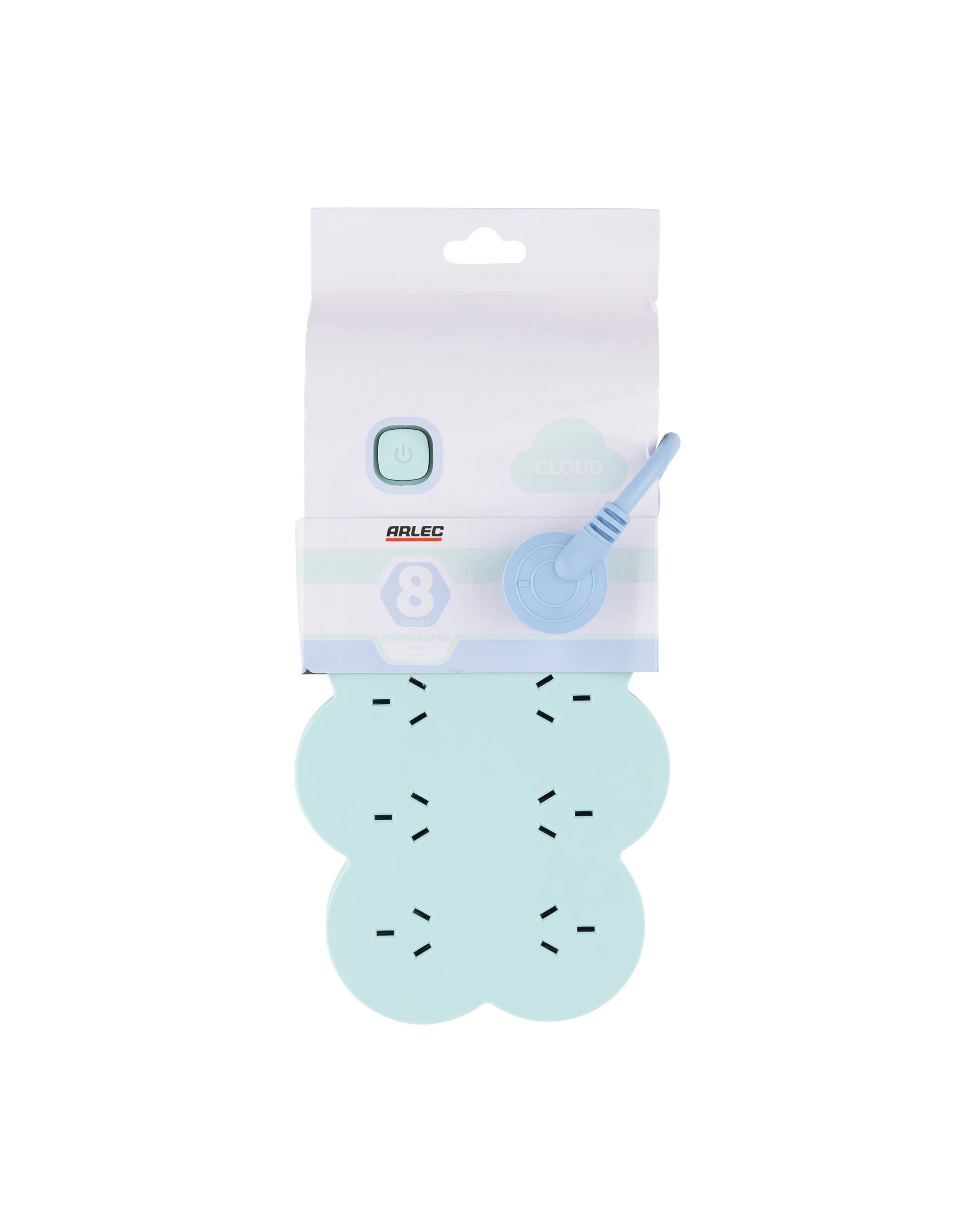 Arlec 8 Outlet Cloud Overload Protection Powerboard - Assorted - Kmart