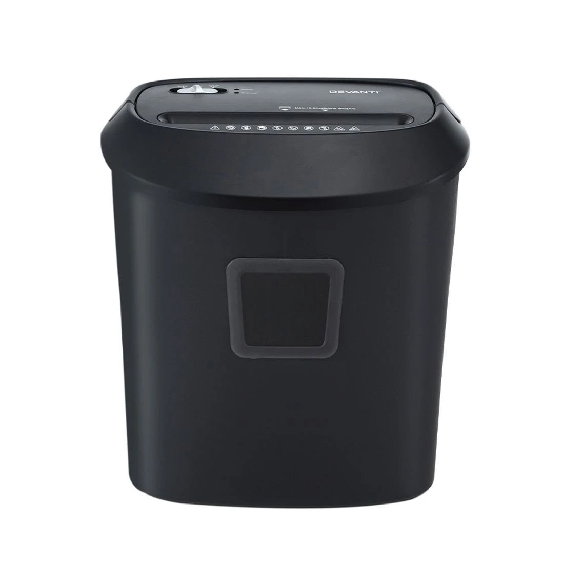 4 Devanti Electric Paper Shredder for Home Office 10 A4 Paper Sheet Cross-Cut Paper - Black, 4 of 6