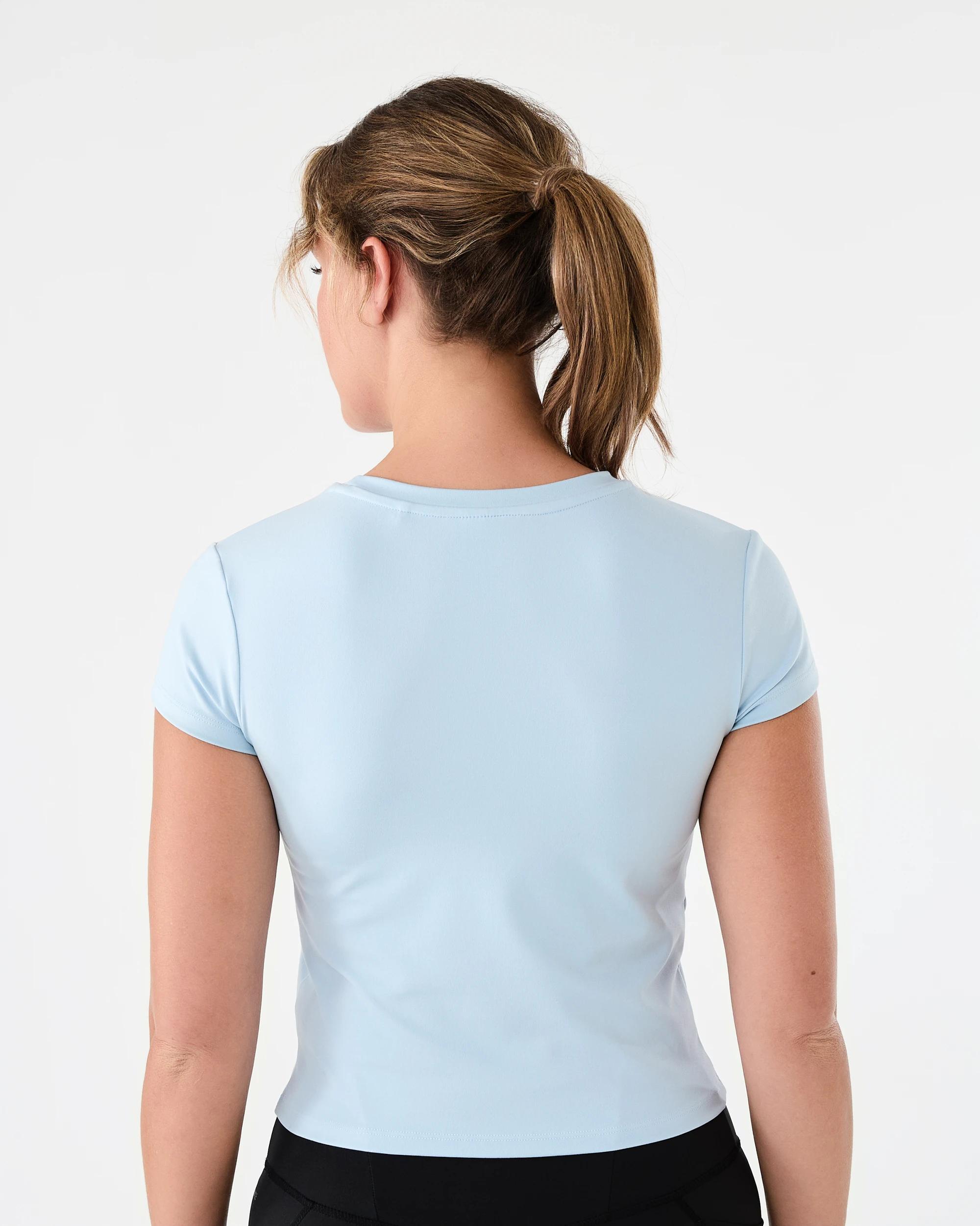 3 Active Womens Ultra Soft Crew Neck T-shirt Seashell, 3 of 5