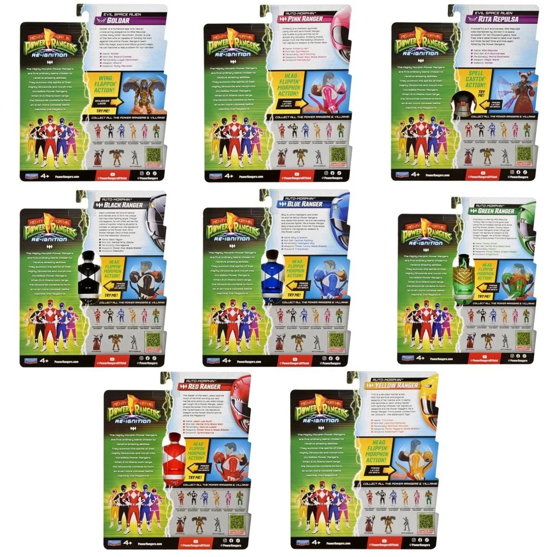 3 15cm Mighty Morphin Power Rangers Re-Ignition Action Figure - Assorted, 3 of 3