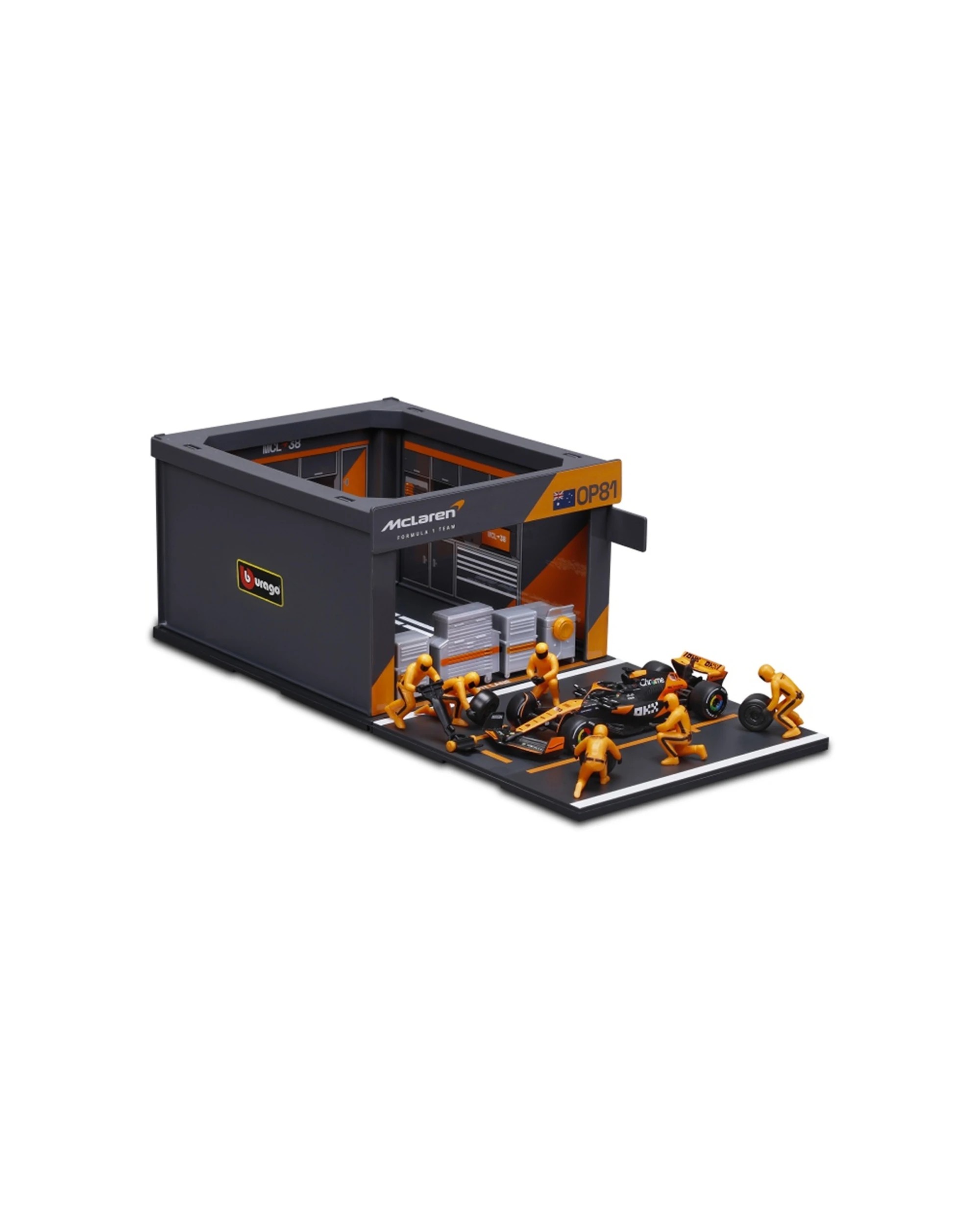 Bburago 2024 McLaren Pit Pass Competition F1 Piastri 81 Car Model ...