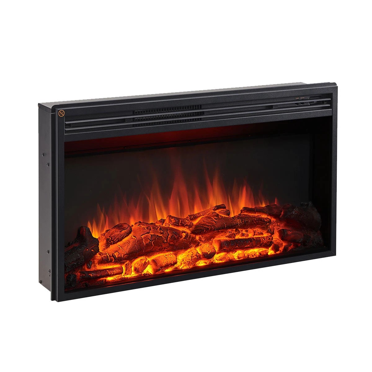 2 Moda Living Ruby Electric Fireplace Heater White Mantel Suite - White, 2 of 5