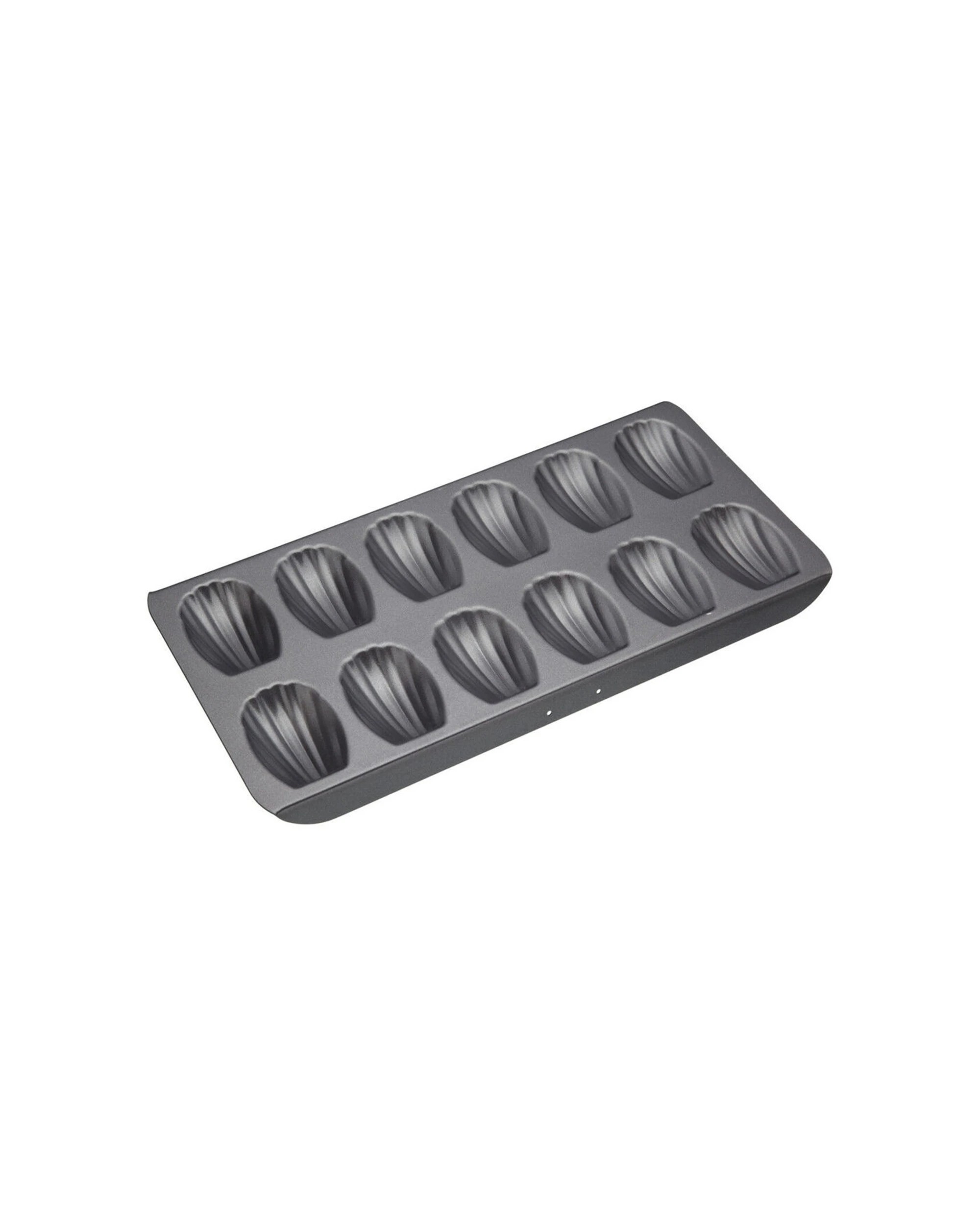 2 Mastercraft 2x 40x20cm Heavy Base 12-Cup Non-Stick Madeleine Pan - Black, 2 of 6