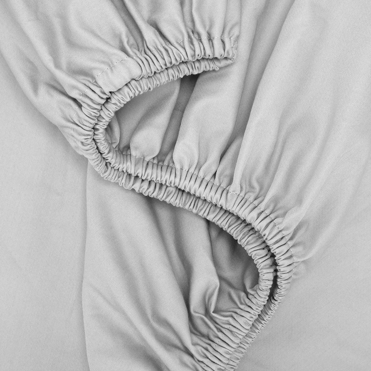 6 500 Thread Count Cotton Sheet Set - Queen Bed, Silver, 6 of 10